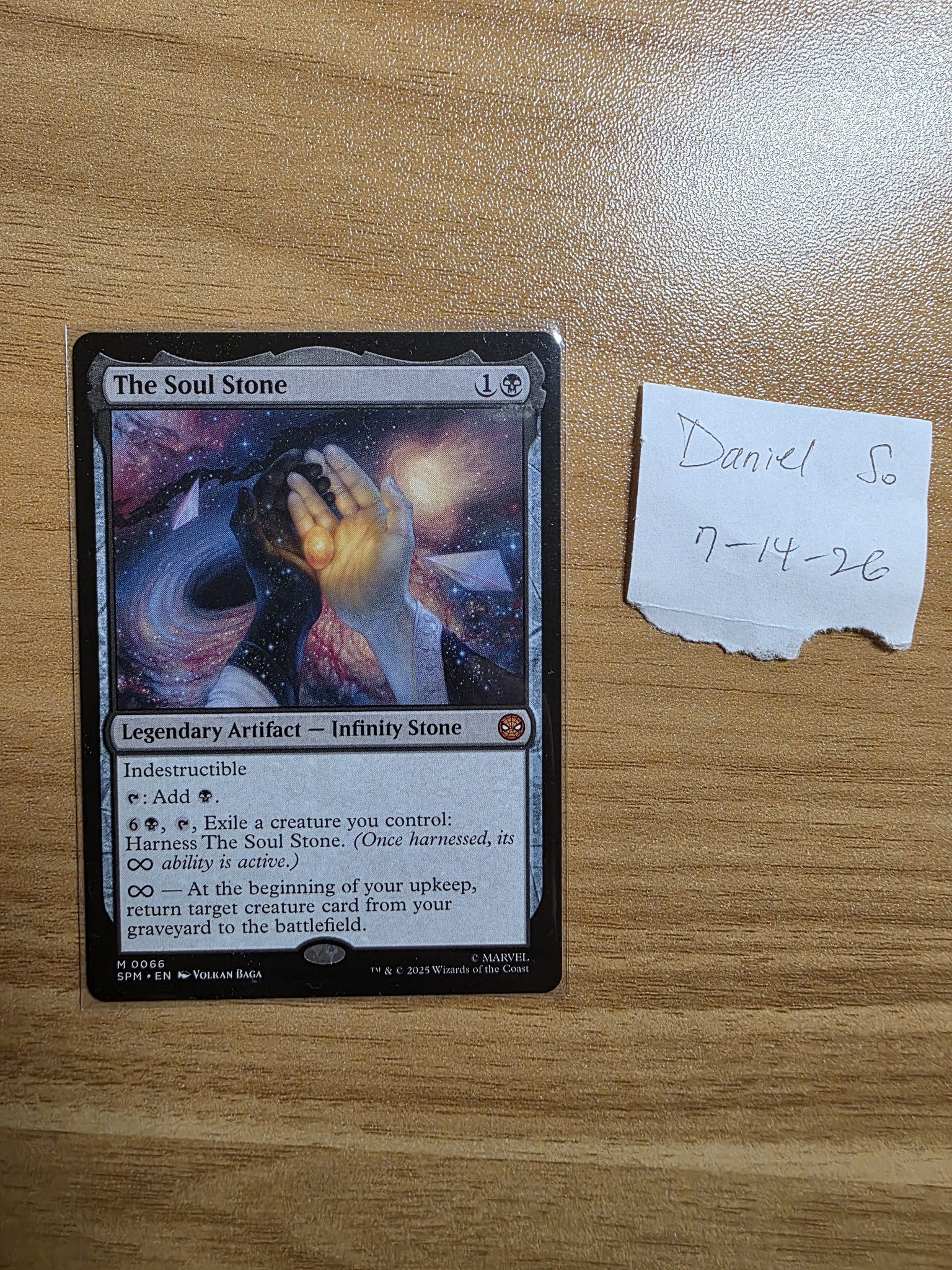 PSA 10 2025 MTG The Soul Stone Headliner-Cosmic Foil for sale