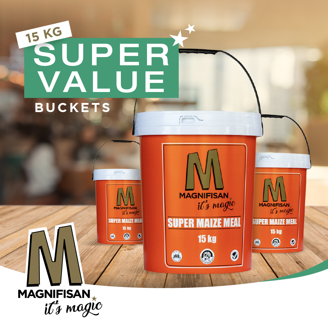 mmm　米15kg Our #MagnifisanMaizeMeal 15kg buckets are easy to use and
