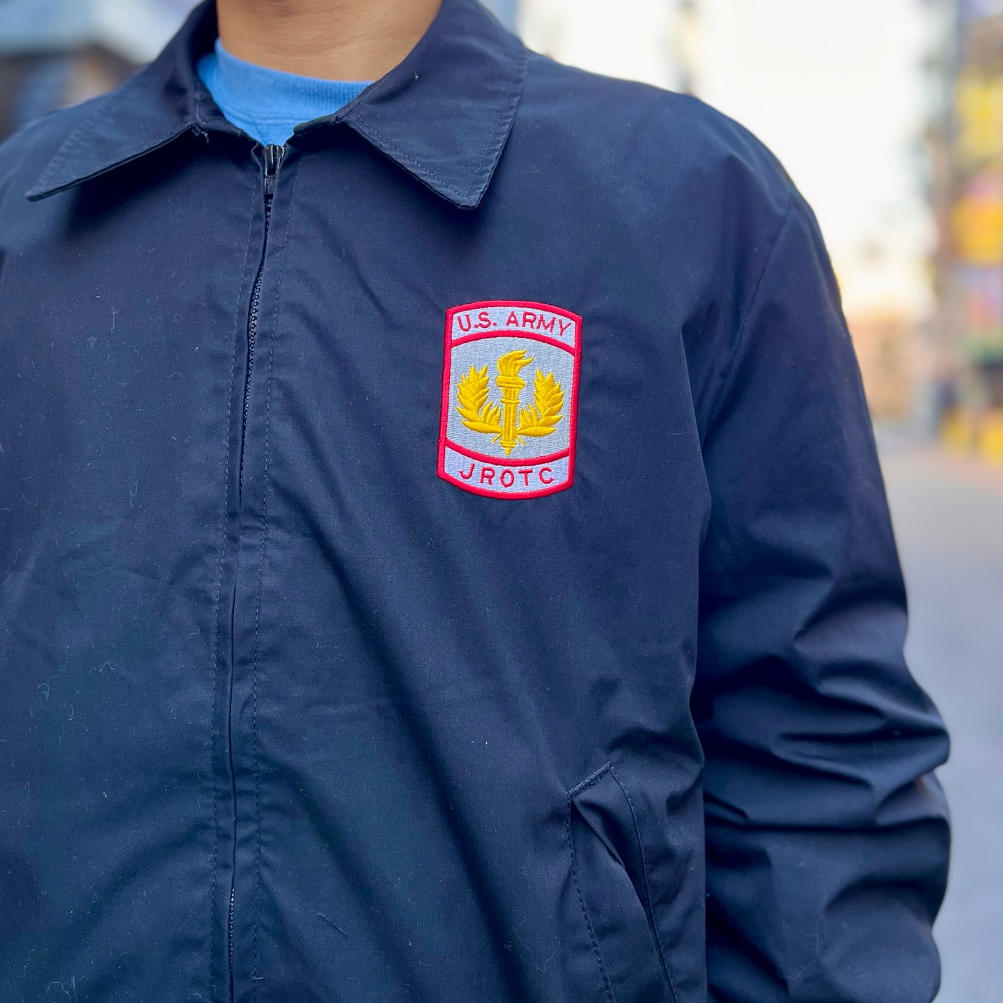 USED】 US ARMY JROTC WINDBREAKER JROTC(ジュニア予備役将校訓練課程