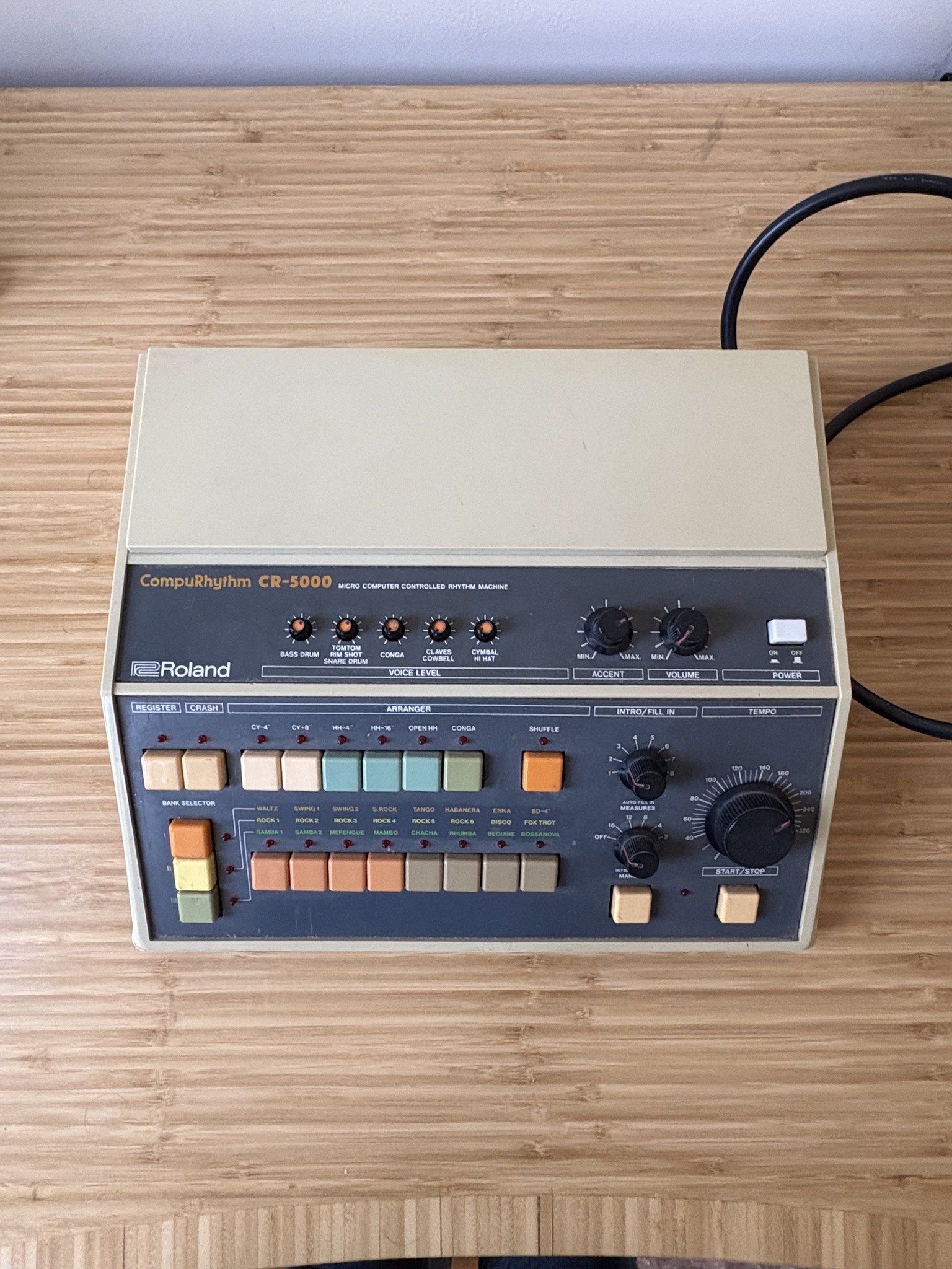 Roland CR-5000 Analog Drum Machine - $650 1980 or 81, shared many