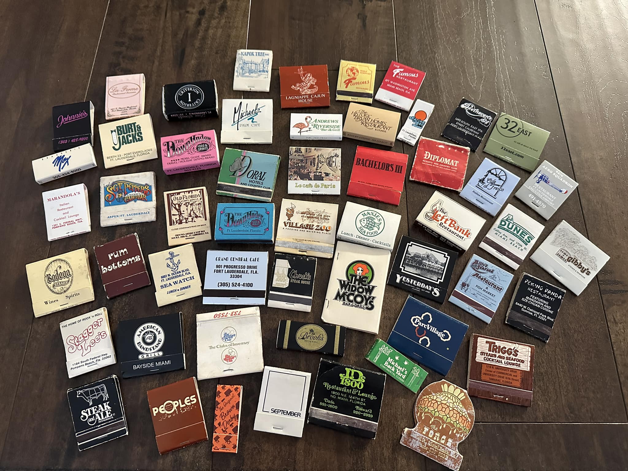 Who remembers old matchbooks from the 70s and 80s?