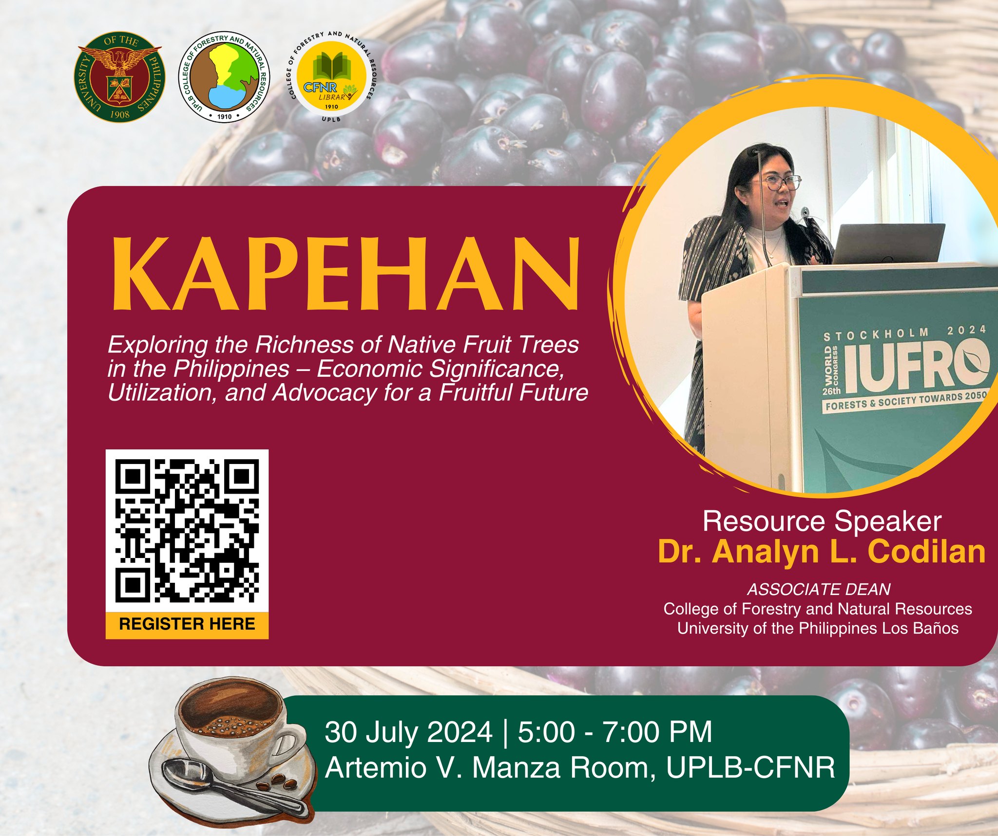 🌿🌳 Join Us for the 𝐂𝐅𝐍𝐑 𝐊𝐚𝐩𝐞𝐡𝐚𝐧... - UPLB CFNR Library | Facebook