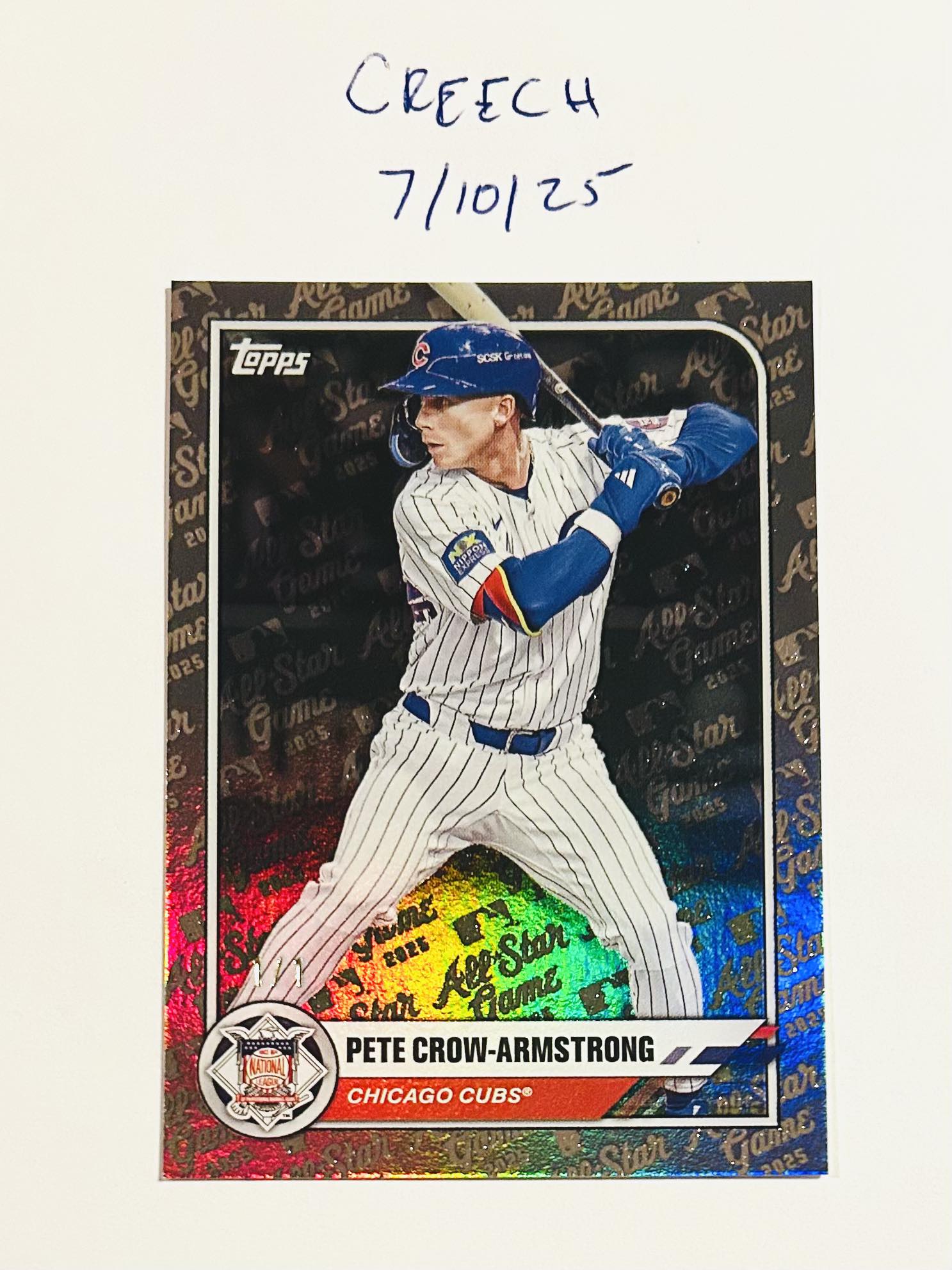 HOLY GRAIL: Congratulations to this young collector on pulling a 