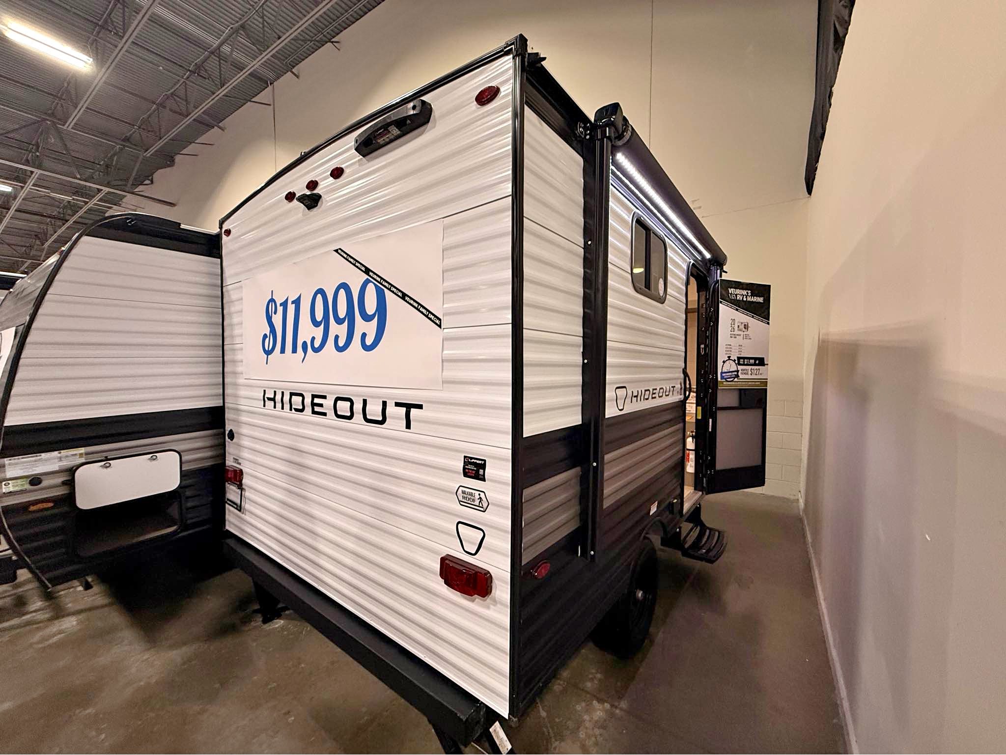 2026 KEYSTONE HIDEOUT 130BH BUNKHOUSE TRAVEL TRAILER. small and compact ...