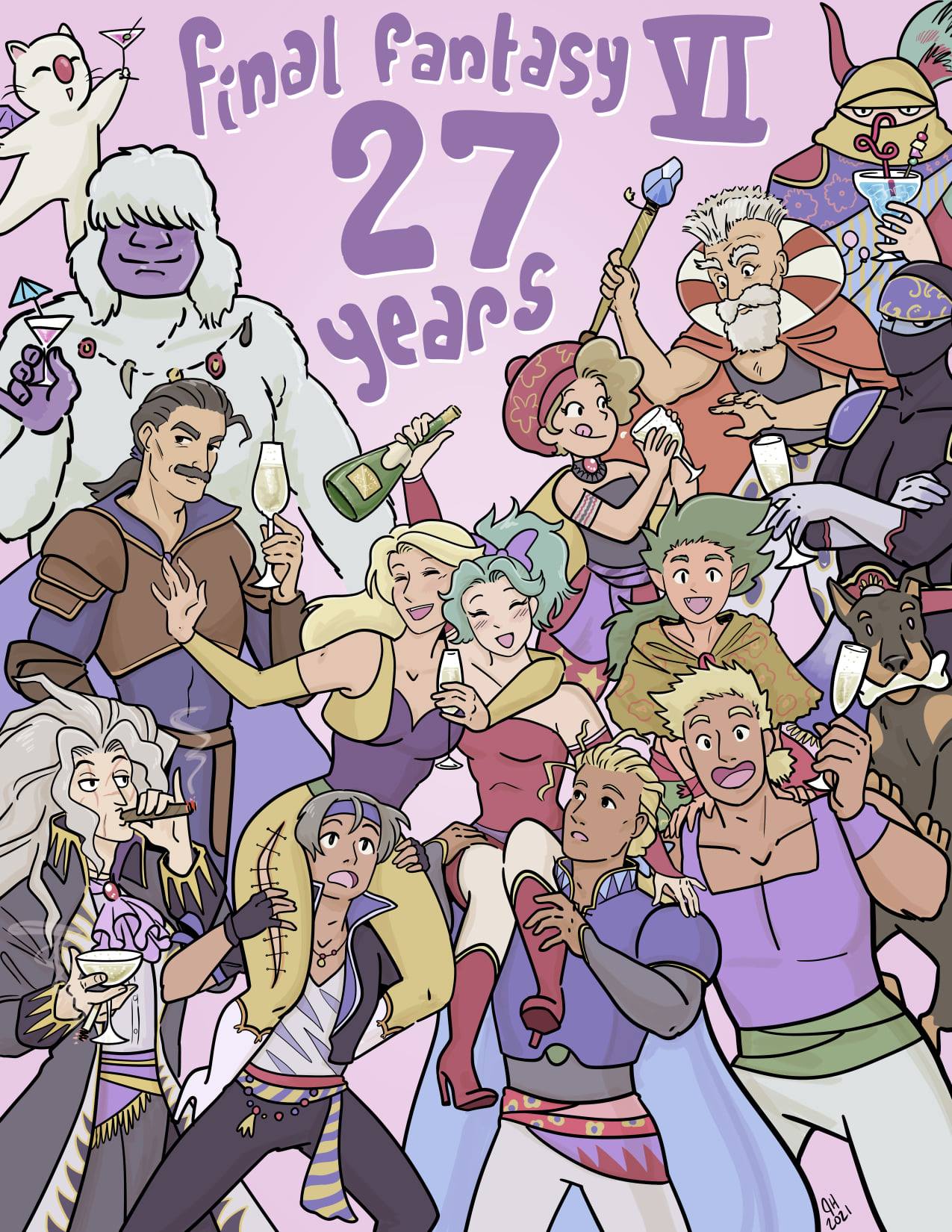 Happy anniversary Final... - Final Fantasy VI Webcomic