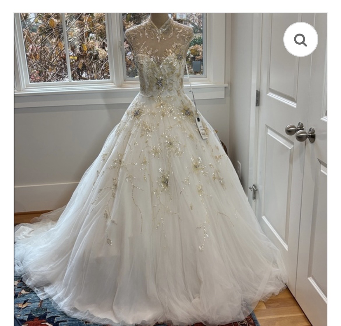 how to add layers of tulle to a wedding dress hoop under a layered without distorting the skirt? _okendo:syndication_key:CL135374149