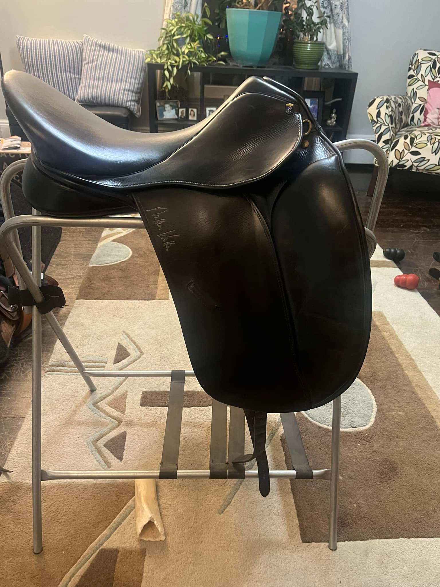 Selle Barnsby Noire 17,5 Pouces – Vendue En 2014 – En Cuir – Occasion En Bon état