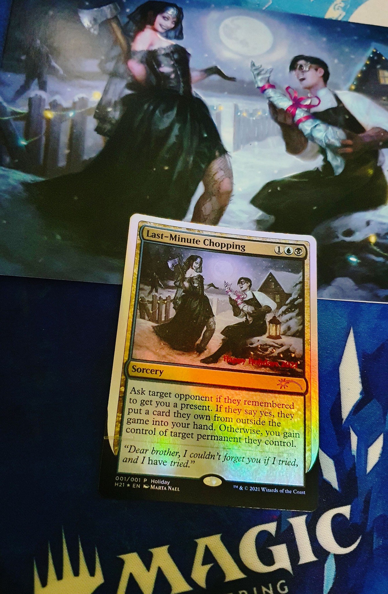 Limited edition MTG Christmas gift card details