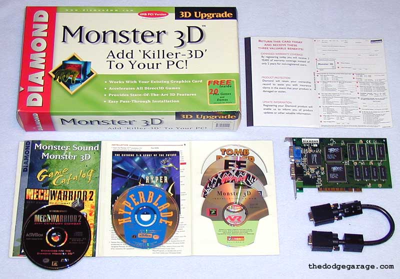 Diamond Monster 3D graphics card announced in 1996
