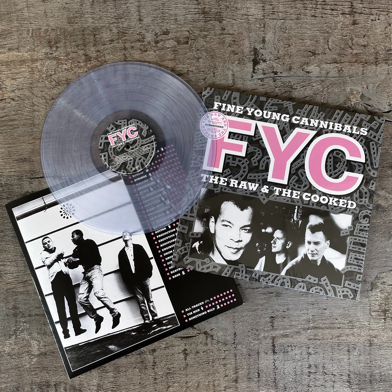 Fine Young Cannibals' The Raw and the Cooked transparent vinyl