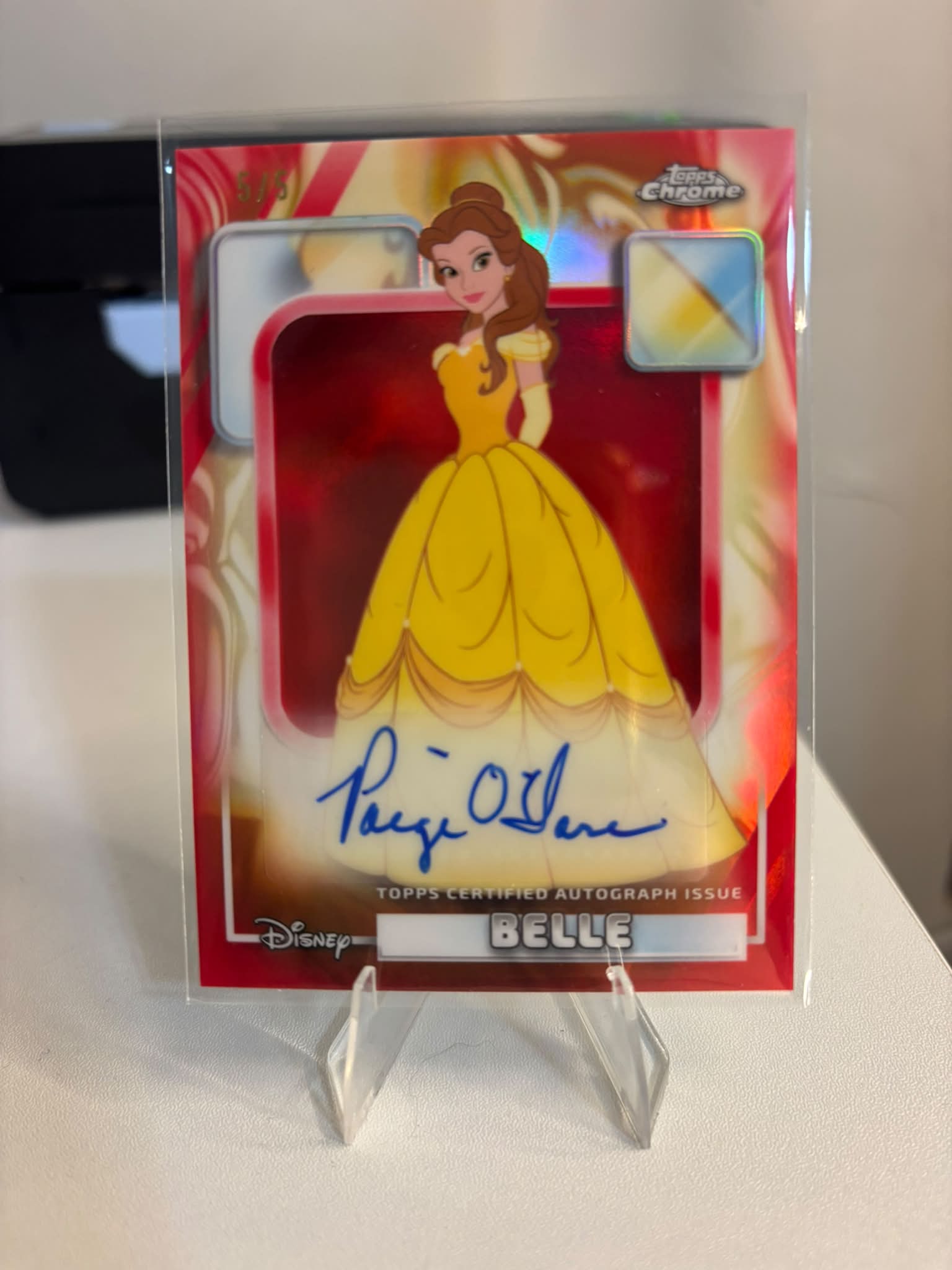2026 Topps Chrome Disney Sapphire Belle Beauty & The Beast 35th