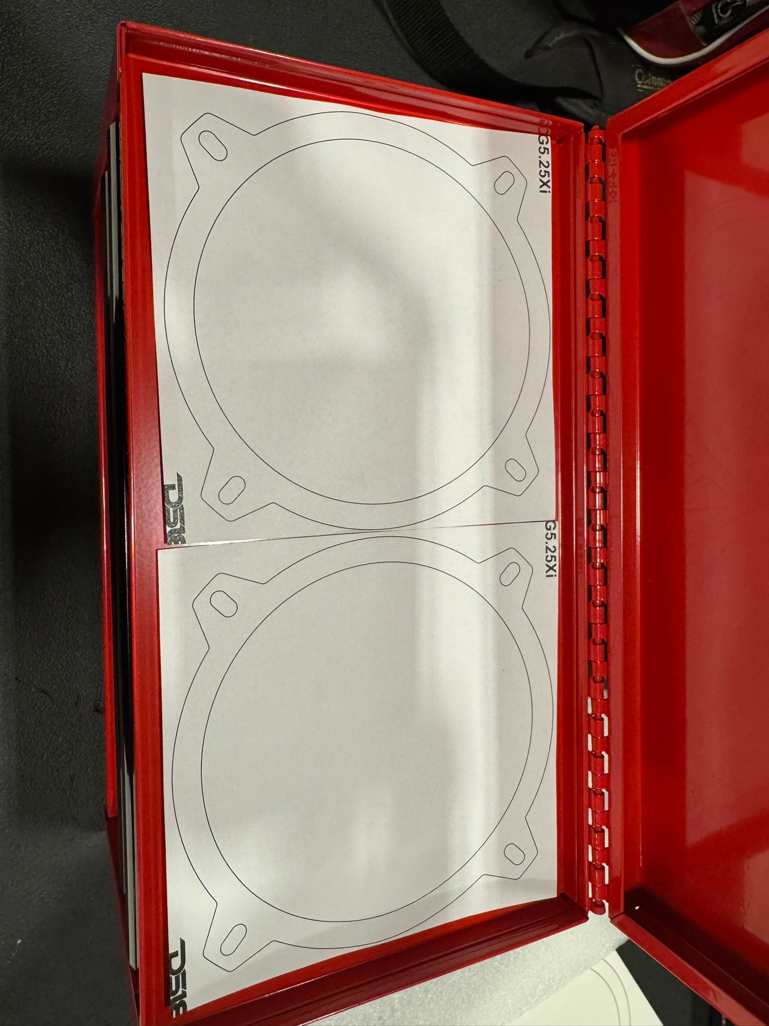 Speaker spacing for ds18 5.25 installation?