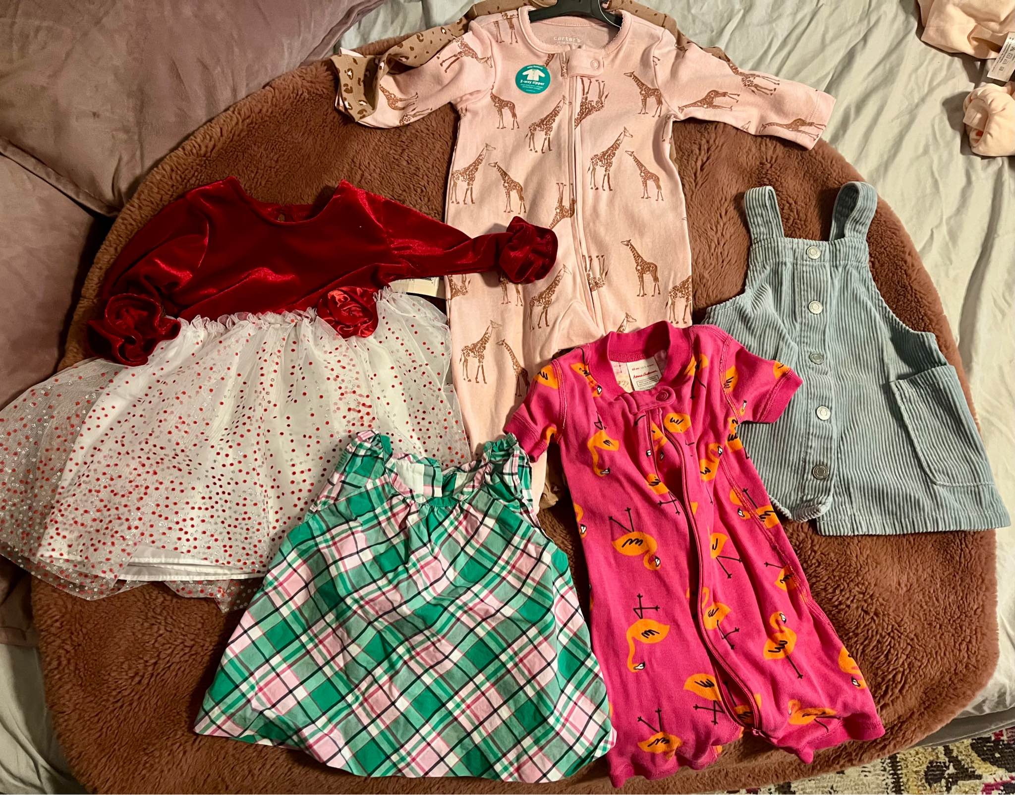 Huge lot of baby girl clothing. Many pieces still have tags on  display picture 1