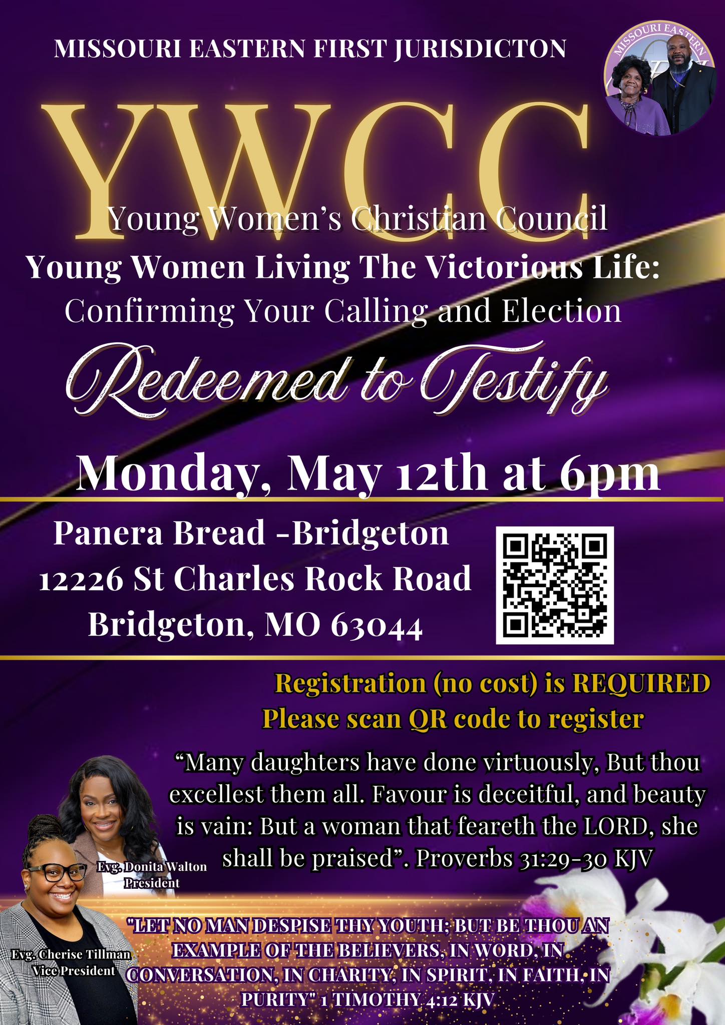 Missouri Eastern First Jurisdiction YWCC Page