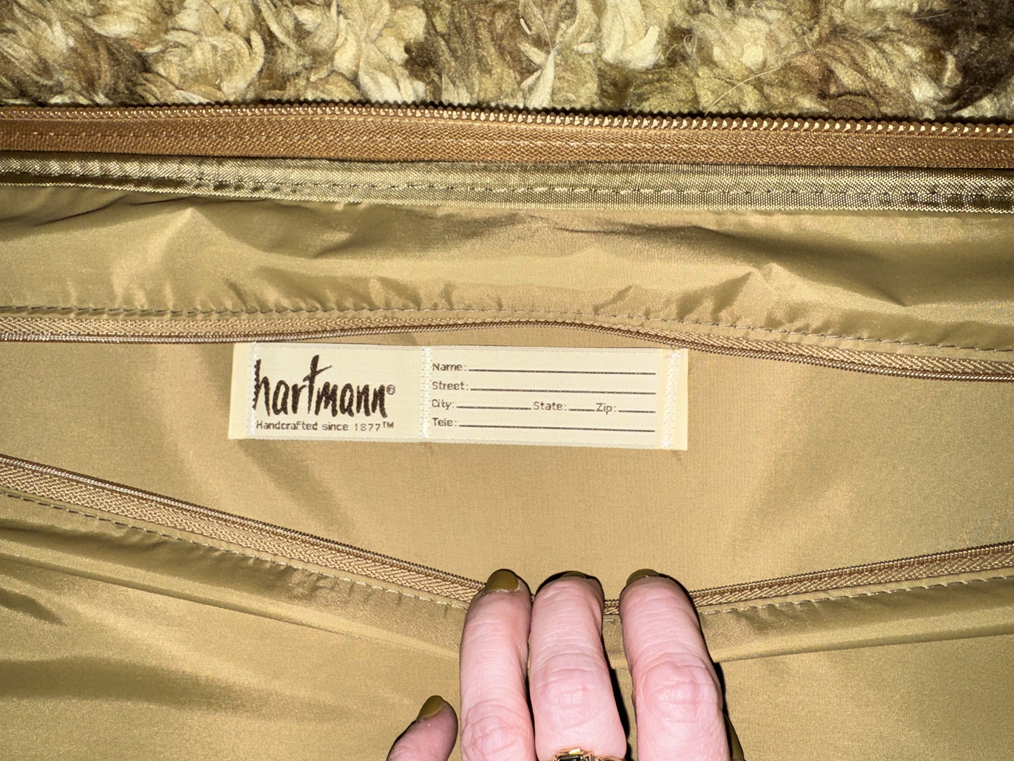 Sac à Vin En Cuir Italien Vintage Mark Paul - Tote Bag Marron - Occasion - Style Rétro Italie
