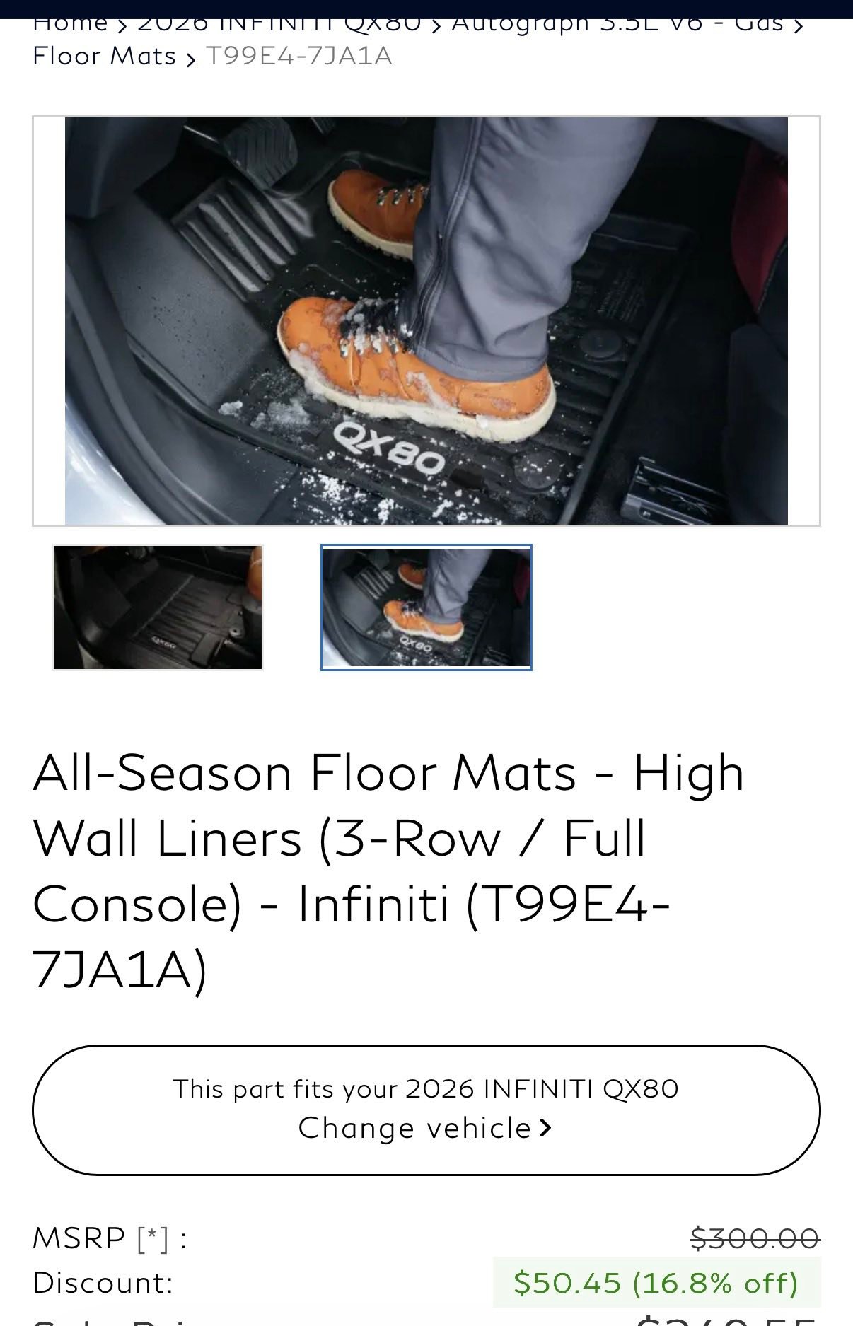 SMARTLINER Custom Fit Floor Mats – 2-Row Set For 2019-2025 Audi Q3 (Black TPE, All-Weather, Limited Lifetime Warranty)