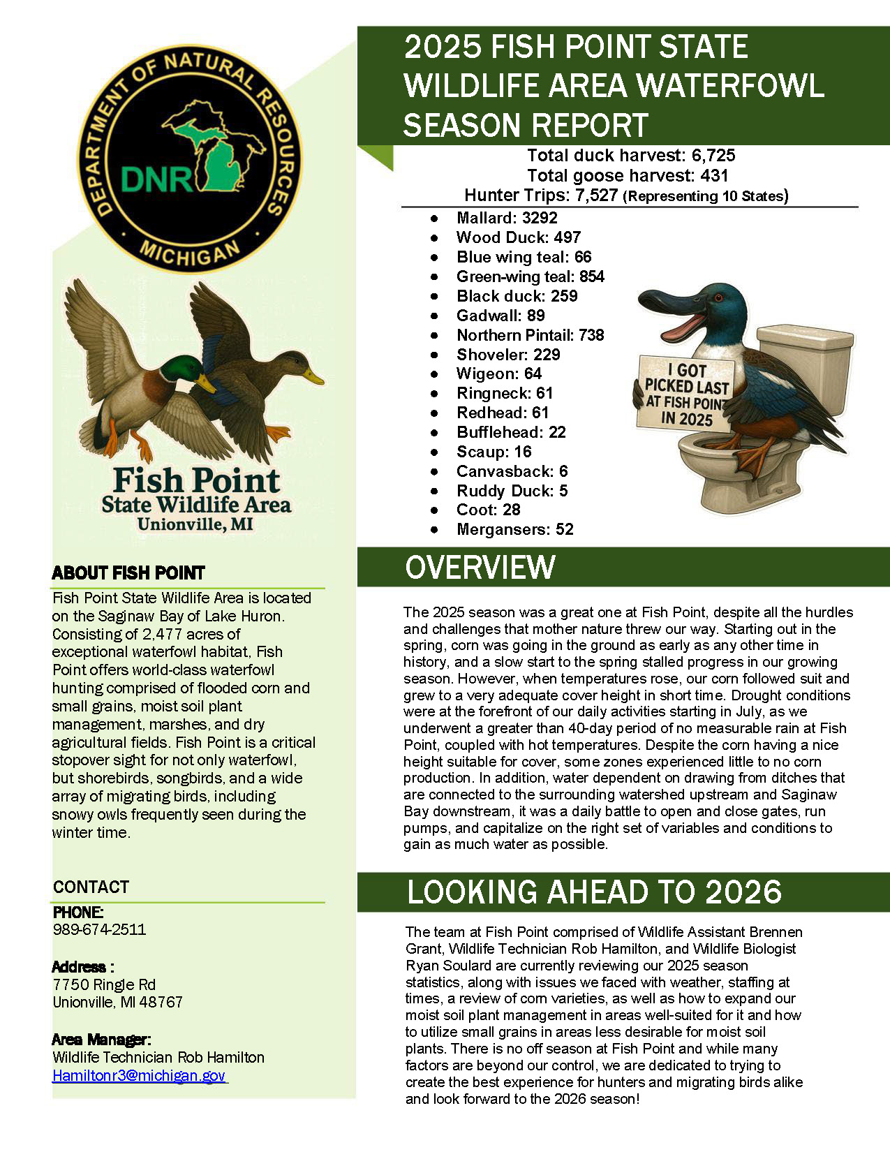 Fish point wildlife area | A more comprehensive area report will be ...