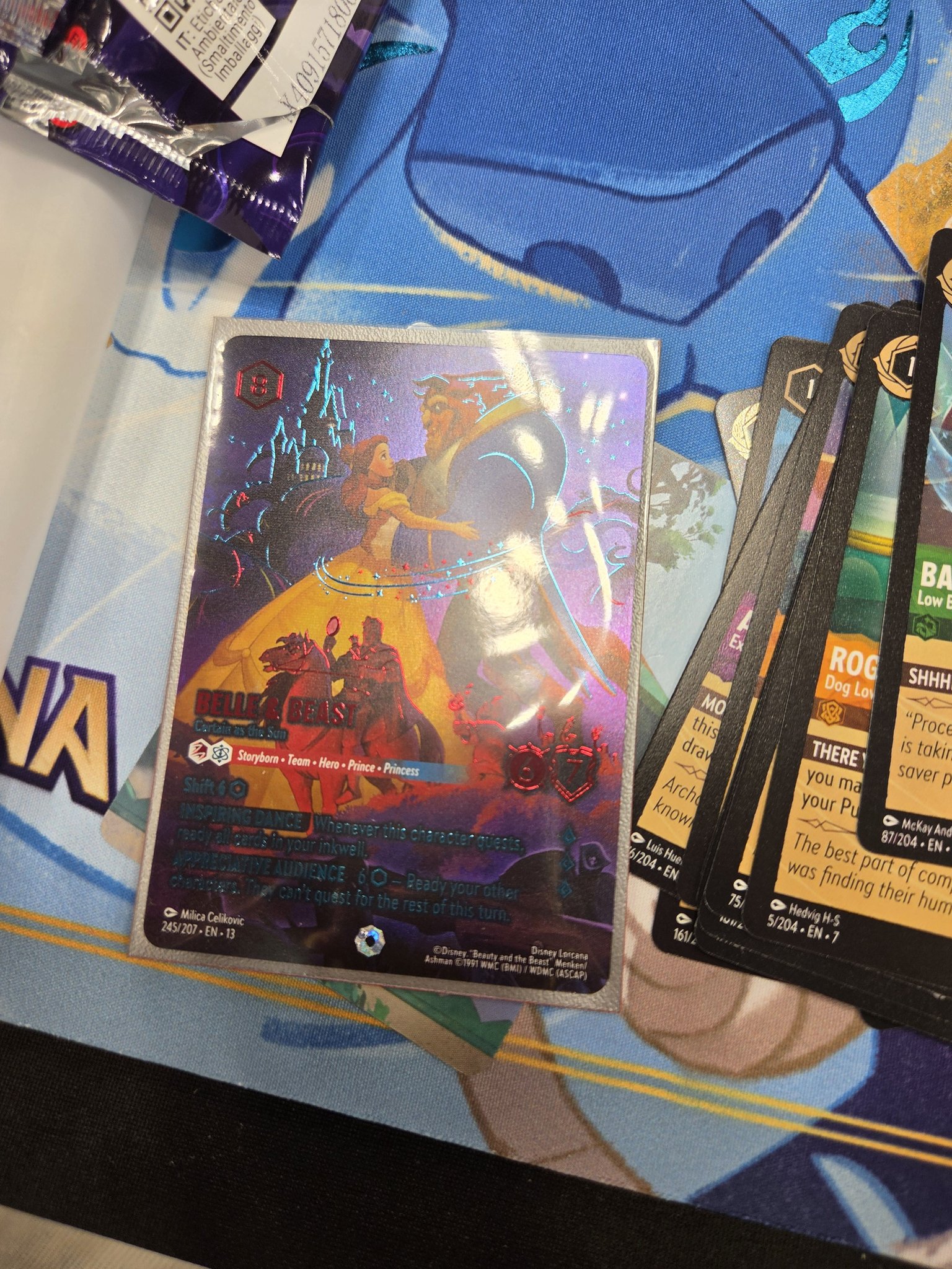 michaels lorcana cards Ravensburger Disney TCG: Archazia's Island Single-Player Starter Deck - Amethyst & Steel | Engaging Gameplay | Over 200 Original Disney Artworks [STONE BY DAY] If you have 3 or more cards in your hand Ravensburger Disney Lorcana TCG Card