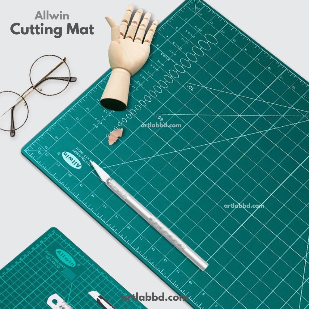 A3 Cutting Mat Single-sided Cutting Board Cut Pad DIY Tool with Clear Grid Lines Angles for Scrapbooking Art and Craft Projects