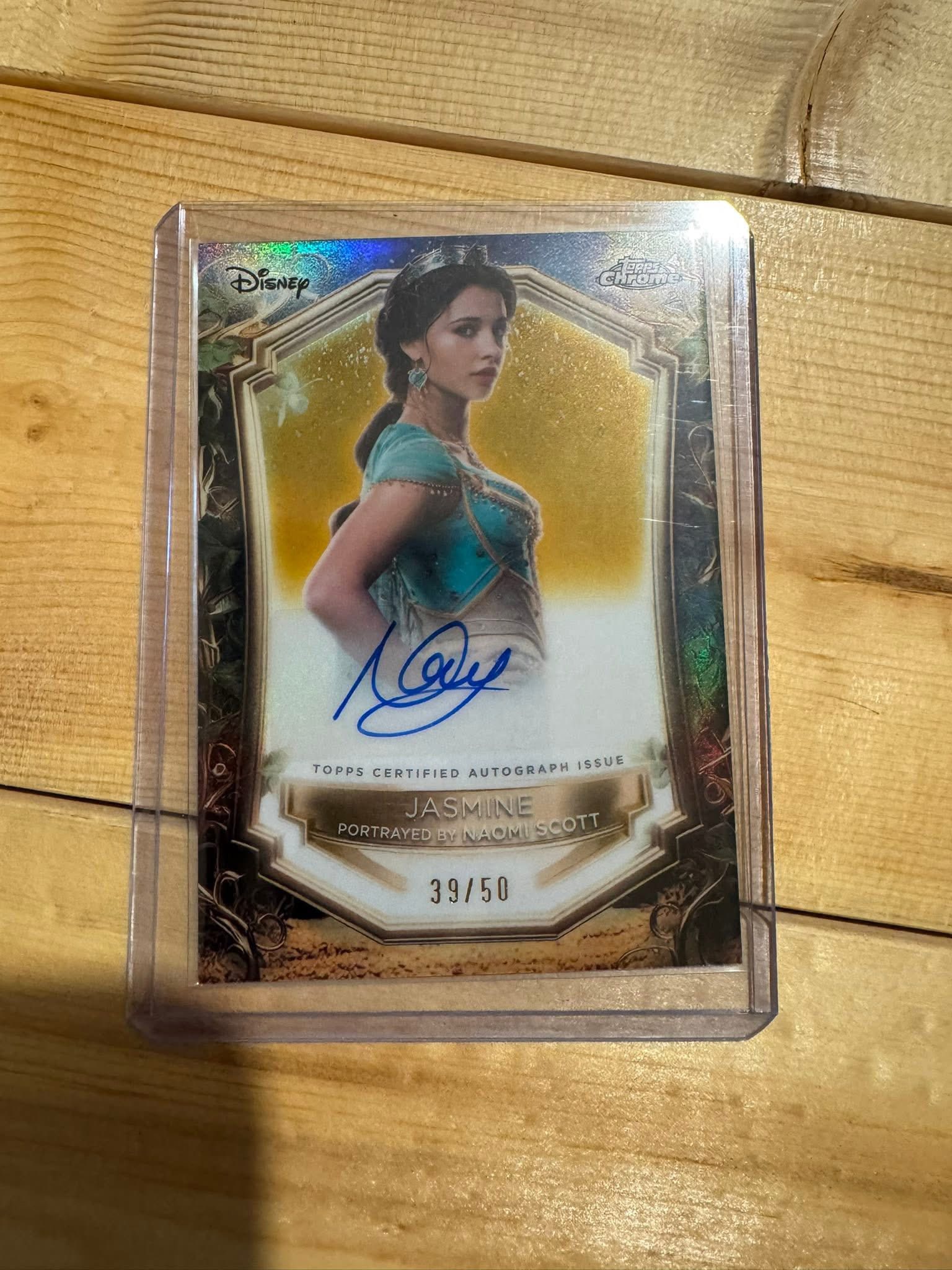 Disney Wonder 2025 Jasmine autograph card for sale