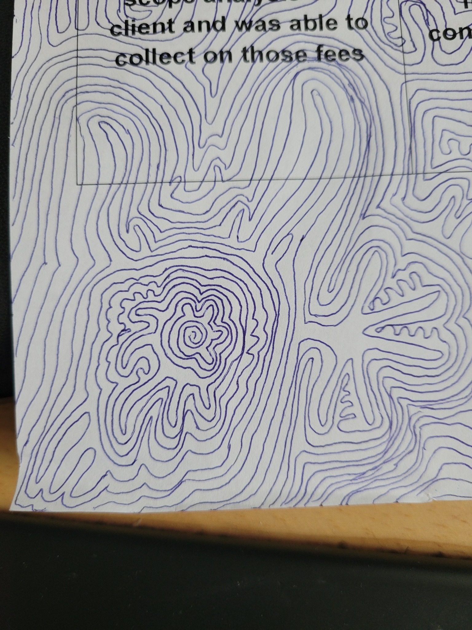 Shaky hand art with pencil, pen, and ink