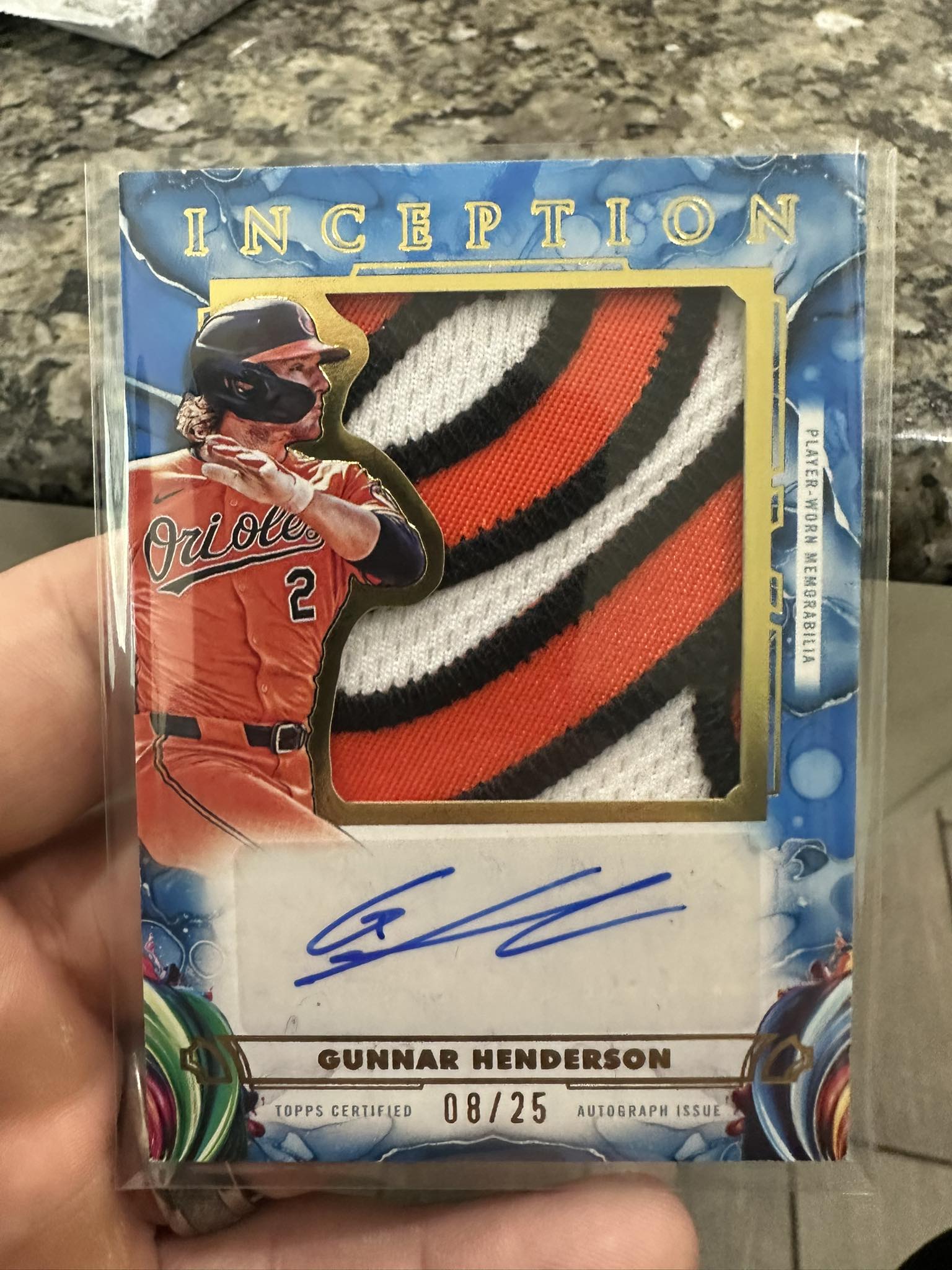 Gunnar Henderson autograph issue in Topps certified memorabilia