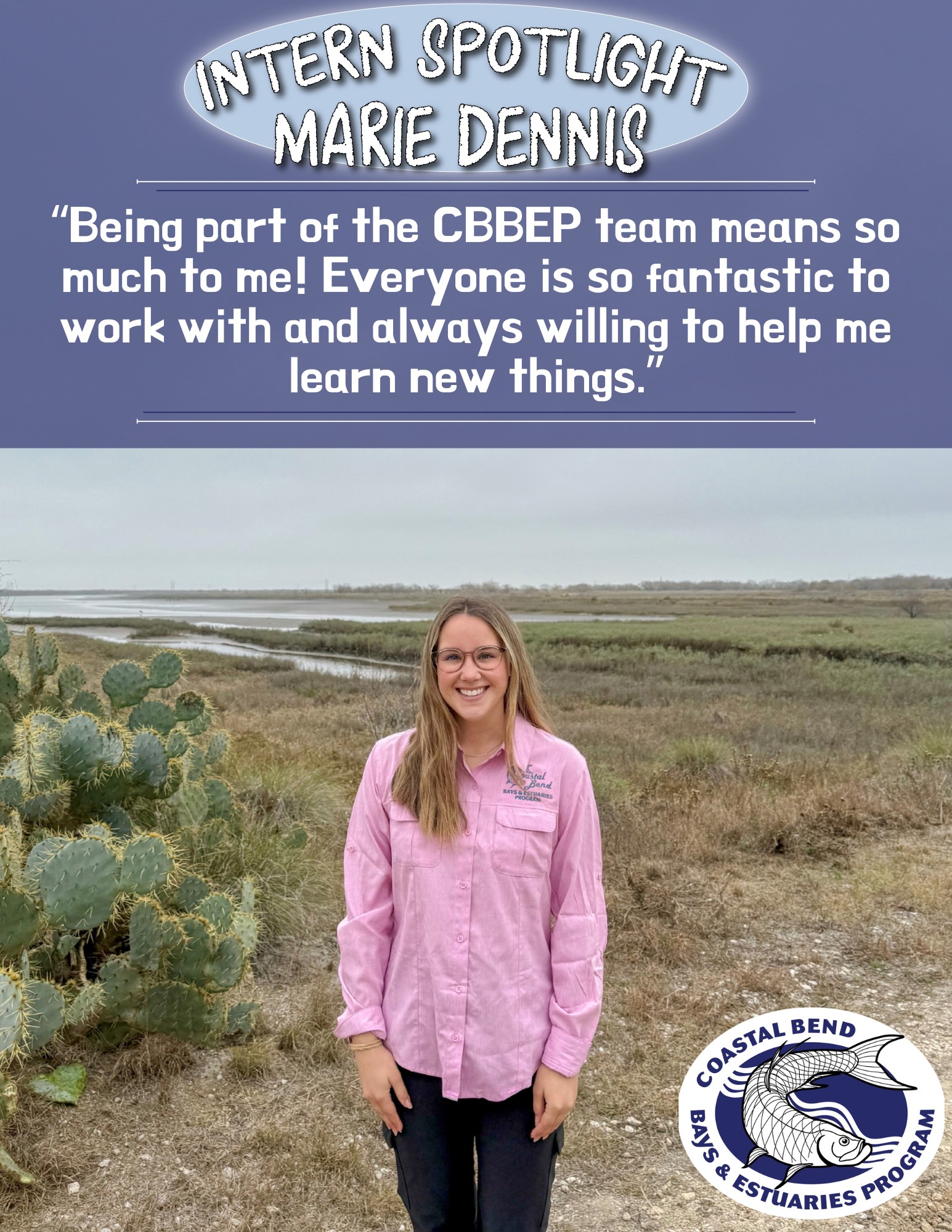 We’re excited to highlight Marie, our incredible intern at CBBEP! Check ...