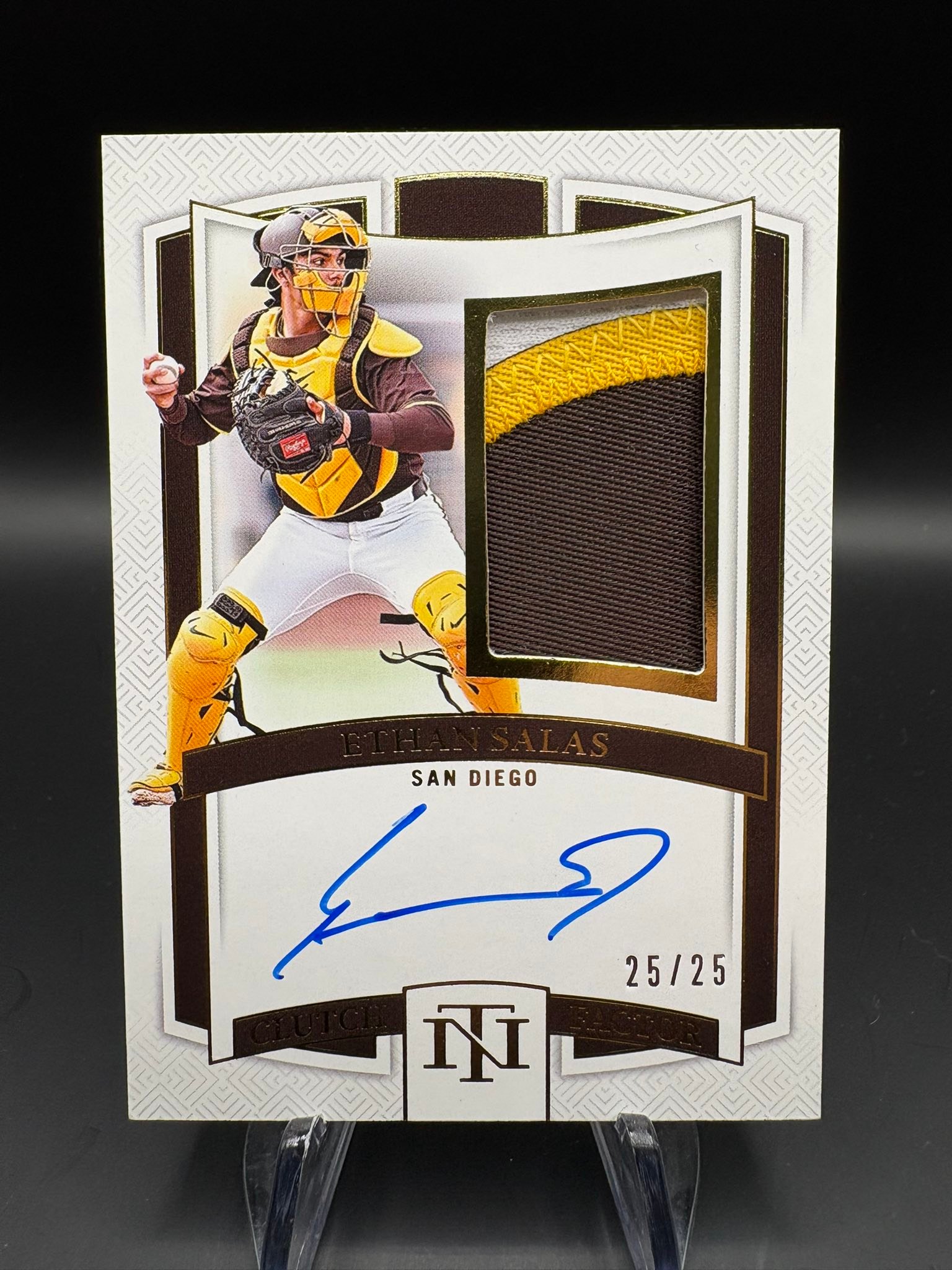 Ethan Salas patch auto 25/25 baseball card for sale