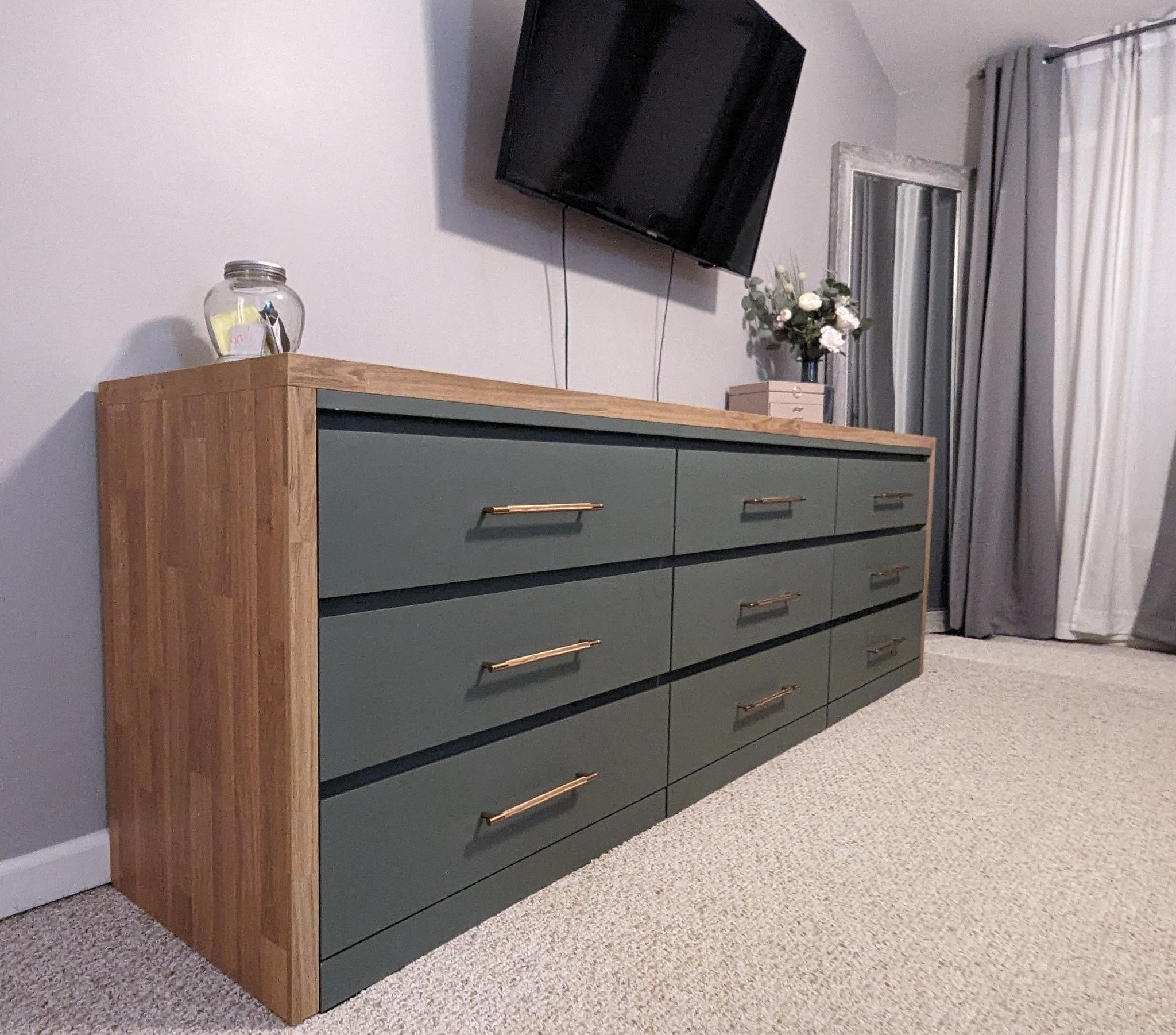 malm dresser black How to DIY dressers with paint and wood slats? Dresser hack