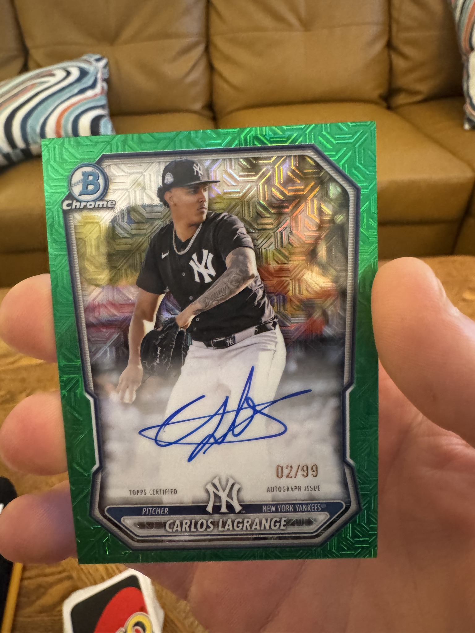 What is the value of a Carlos Lagrange Topps Certified Autograph 