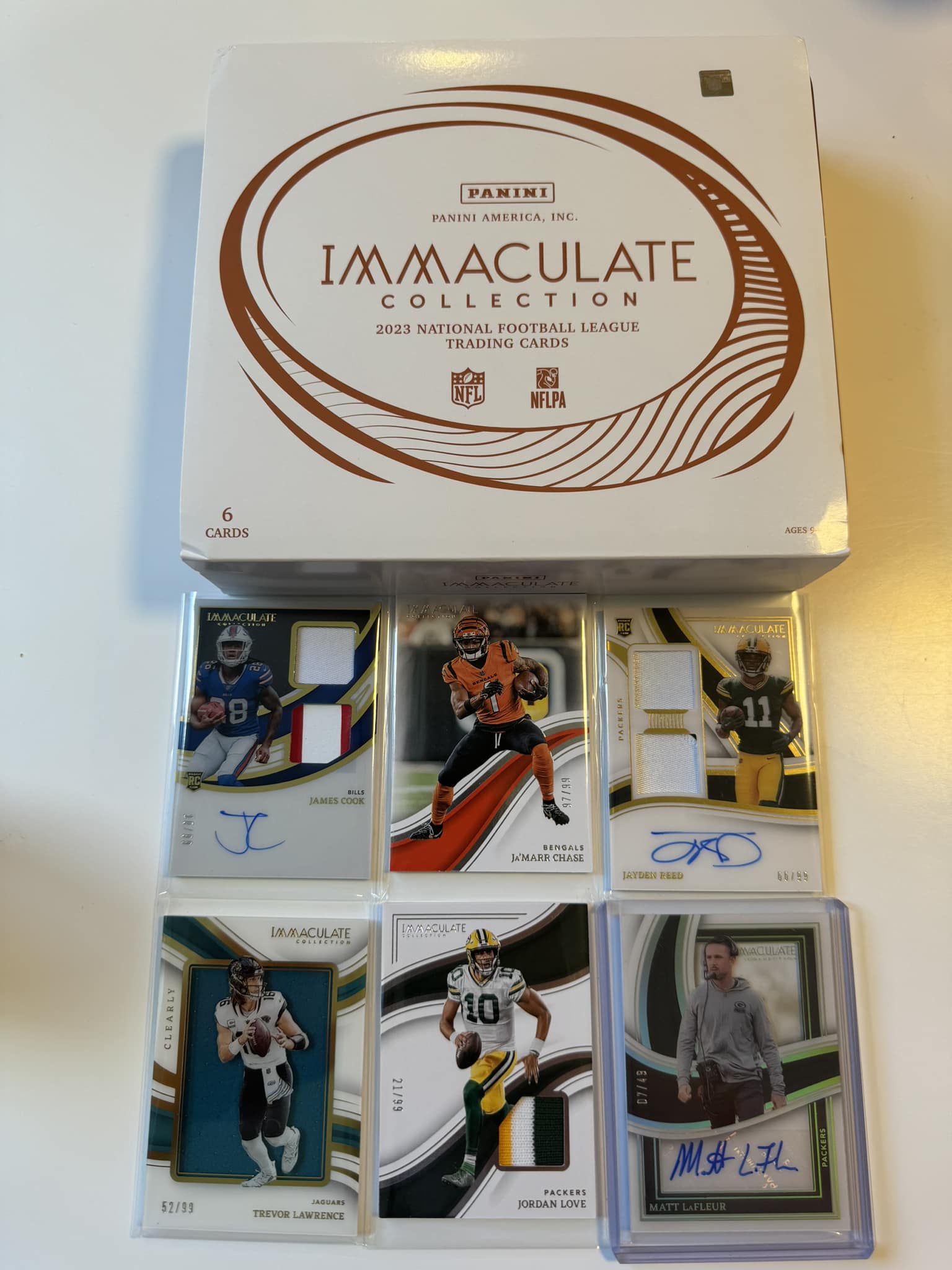Is the value of the cards in the Immaculate sports card box worth 