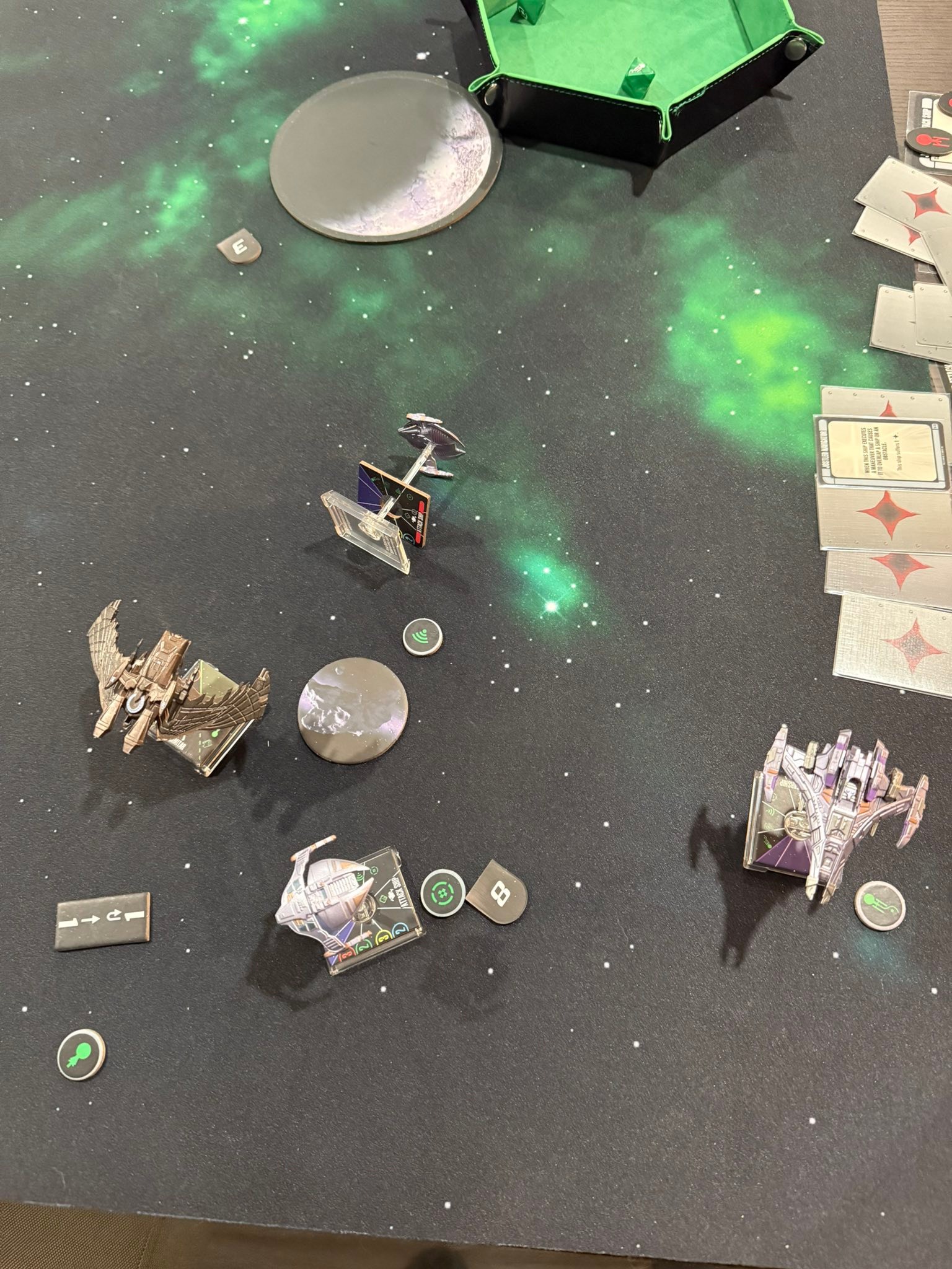 Token Estación Orbital Clase Nor De Star Trek Attack Wing, Deep Space 9, Guerra Del Dominio