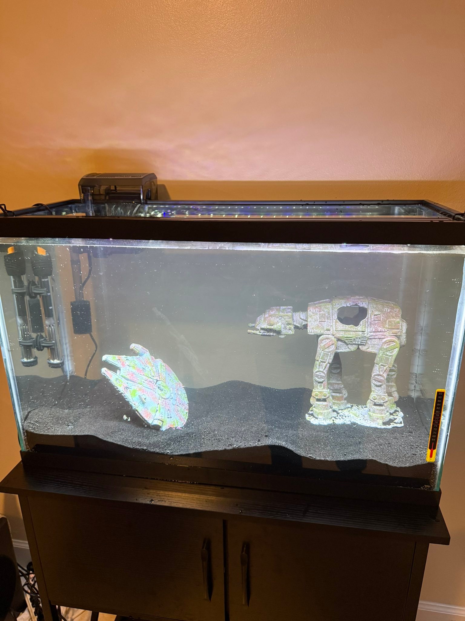 fish tank accessory crossword clue BESPORTBLE Aquarium Ornament Resin Car Wreck Shape Decor for Hiding Cave Aquarium for Freshwater Tanks Safe Non- : Pet Supplies Uncle Milton Undersea Encounter Aquarium