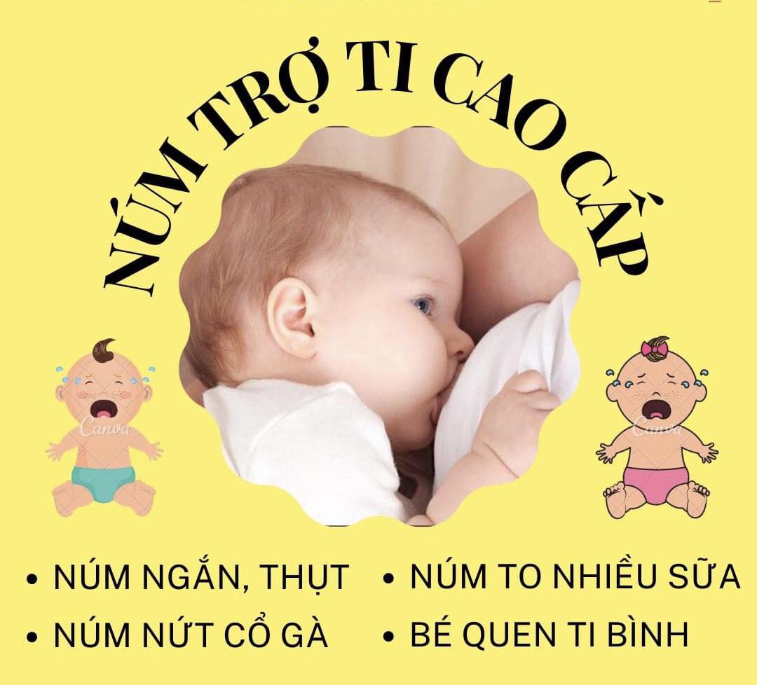 Núm Trợ Ti Cao Cấp Silicone... - Núm Trợ Ti Cao Cấp Silicone