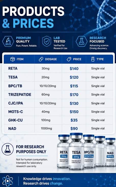 Peptides Reta 30 Klow 80 GHK 100 - Miscellaneous - Hialeah, Florida | Facebook Marketplace