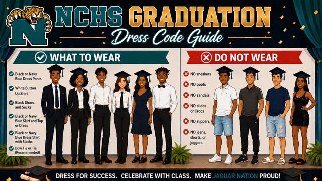 NCHS graduation dress code guidelines for 2026