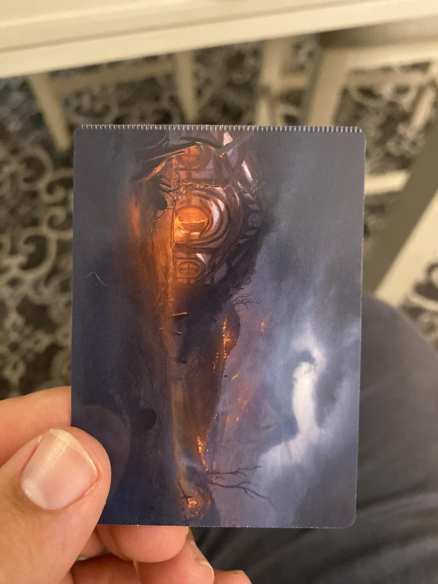 crimped yugioh cards YU-GI-OH! - Edge Imp Chain (CROS-EN013) - Crossed Souls - 1st Edition Crimped field of ruin art