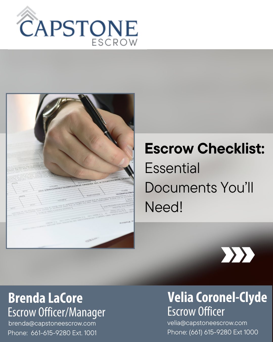 Capstone Escrow | Valencia CA