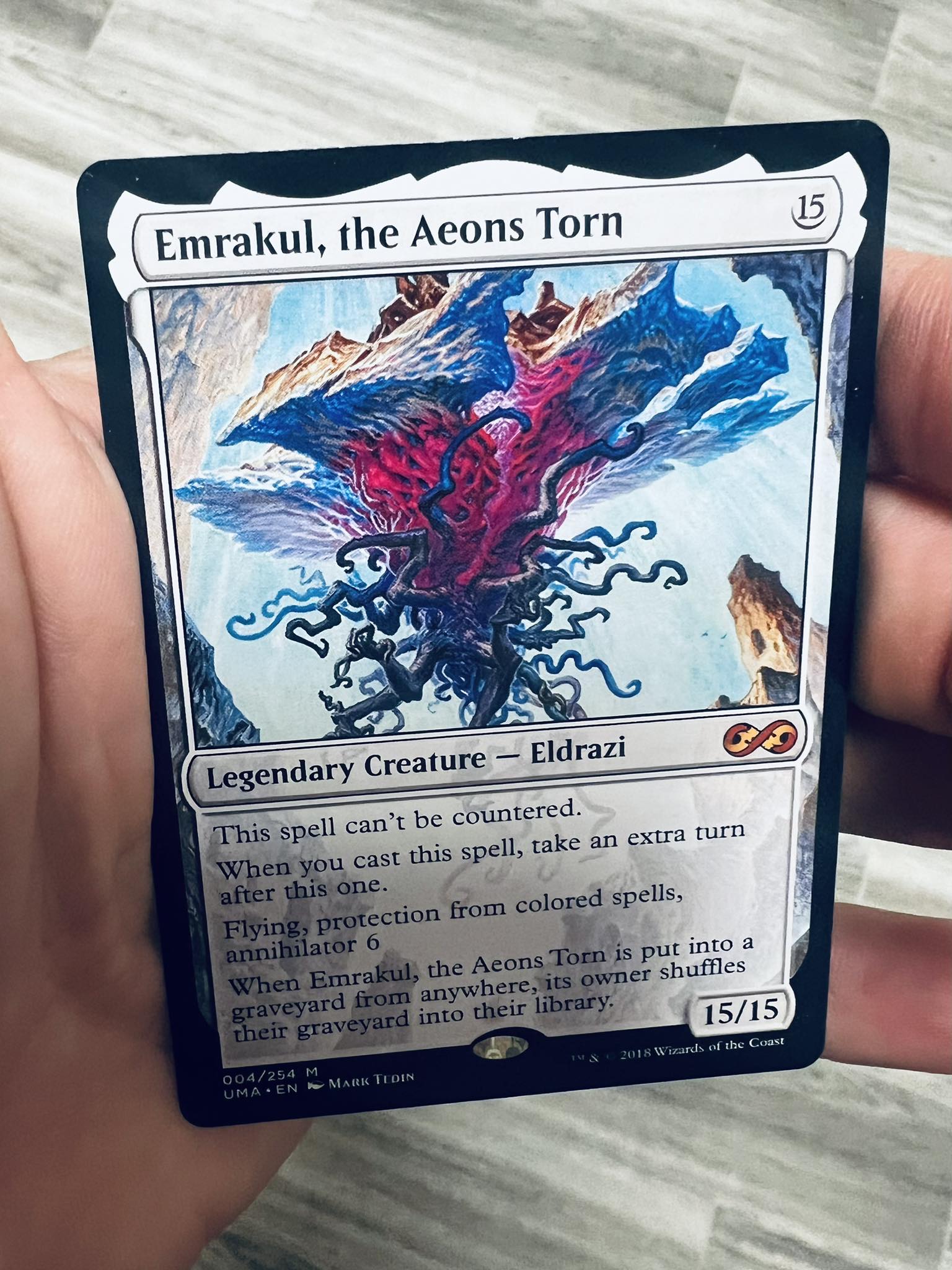 What wins most games with Emrakul, the Aeons Torn?