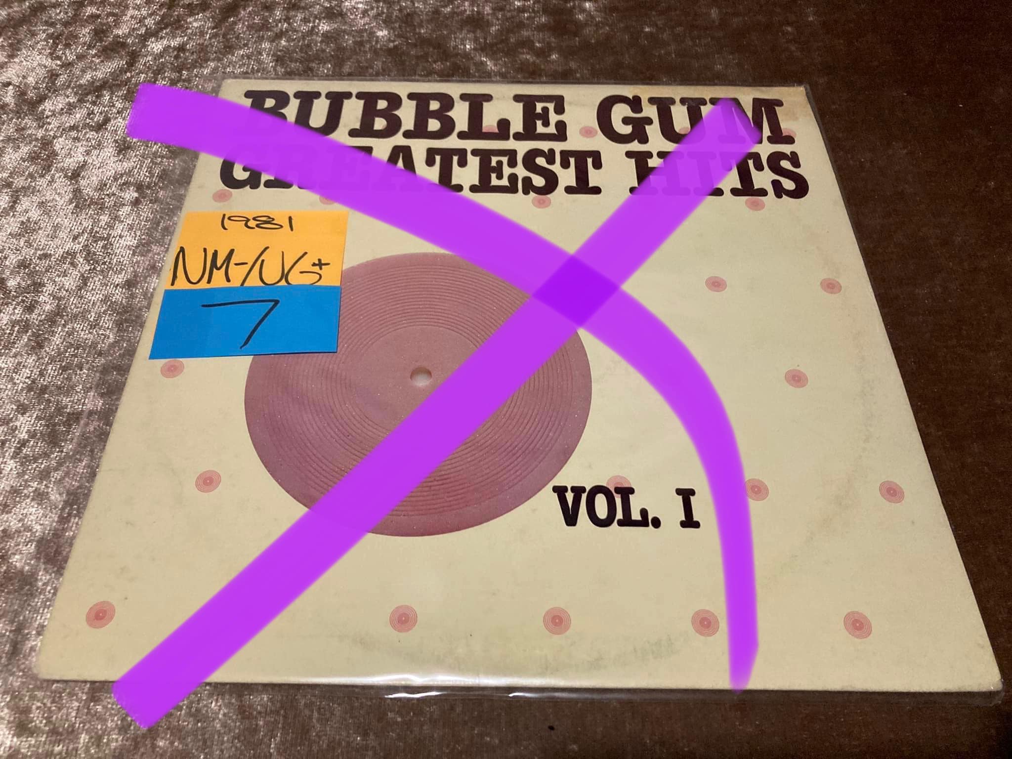 Bubble Gum Greatest Hits Vol 1 vinyl album