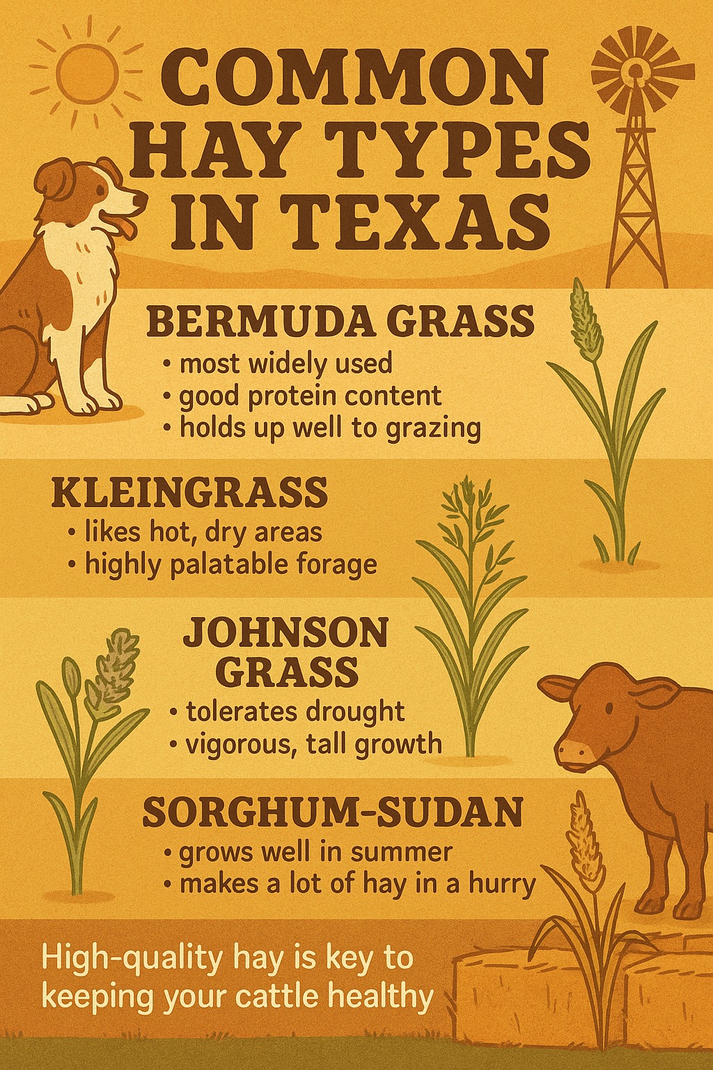 West - 🌾 Know Your Hay: Top Forages in Texas Pastures! 🤠 Not all hay is ...