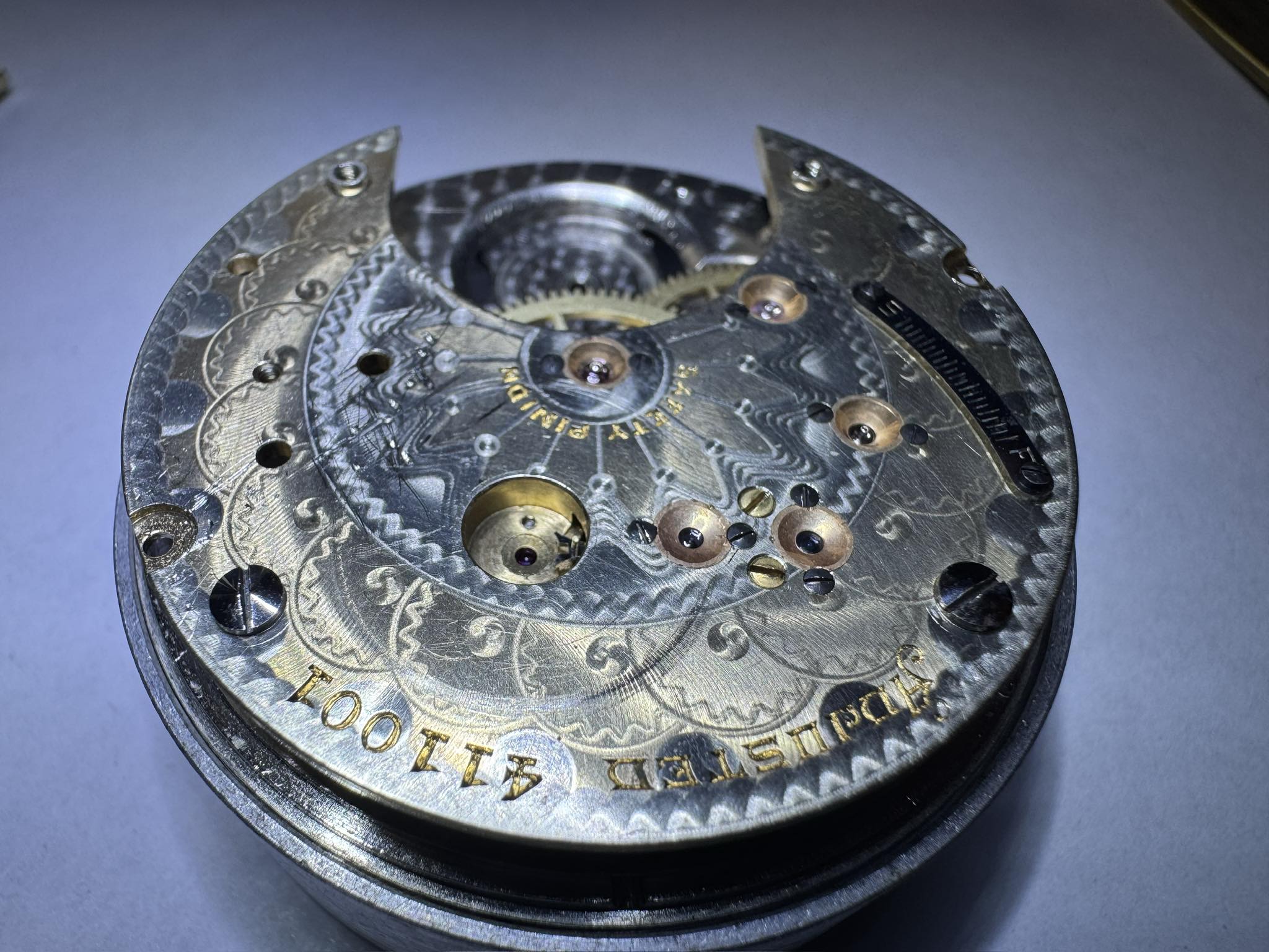 Mouvement De Montre Mécanique Hamilton 989 Vintage - Pour Pièces Ou Réparation, Balance Fonctionnelle