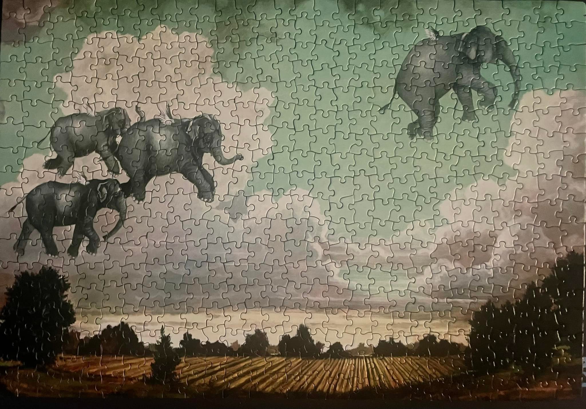 True South Puzzles' Flying Elephants by Elizabeth Foster