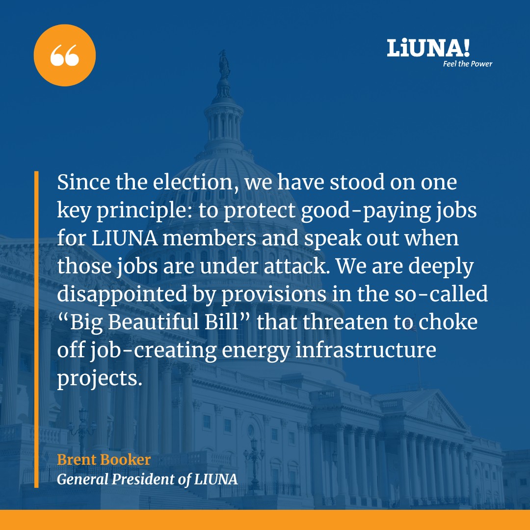 LIUNA Local 77 - 👎 LIUNA General President Brent Booker on... | Facebook