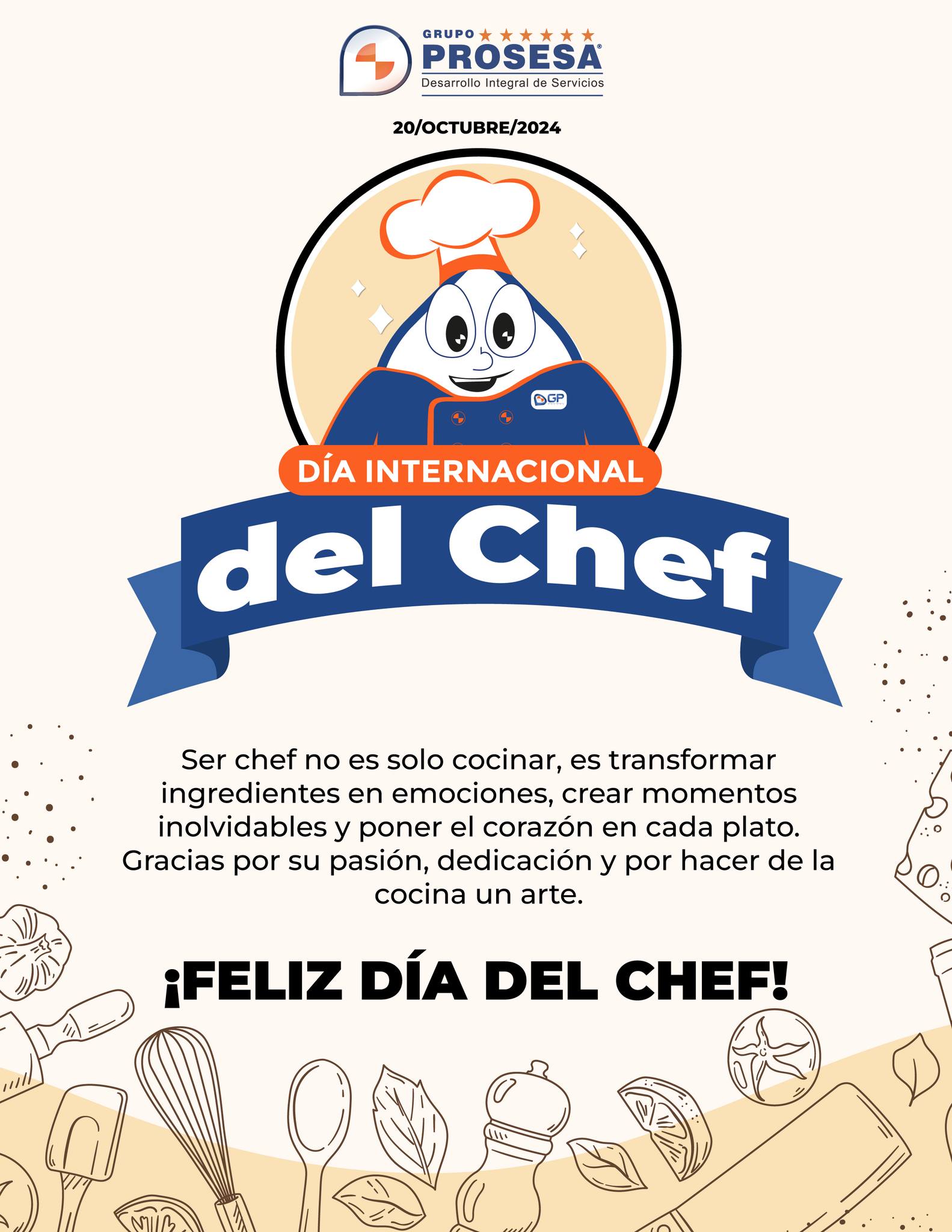 Grupo Prosesa - 👨‍🍳 Feliz Día Internacional del Chef 👩‍🍳 ...