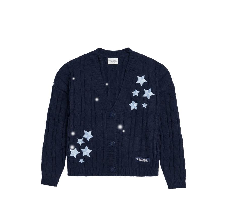 How does Taylor Swift's Midnights cardigan fit in XS/S?