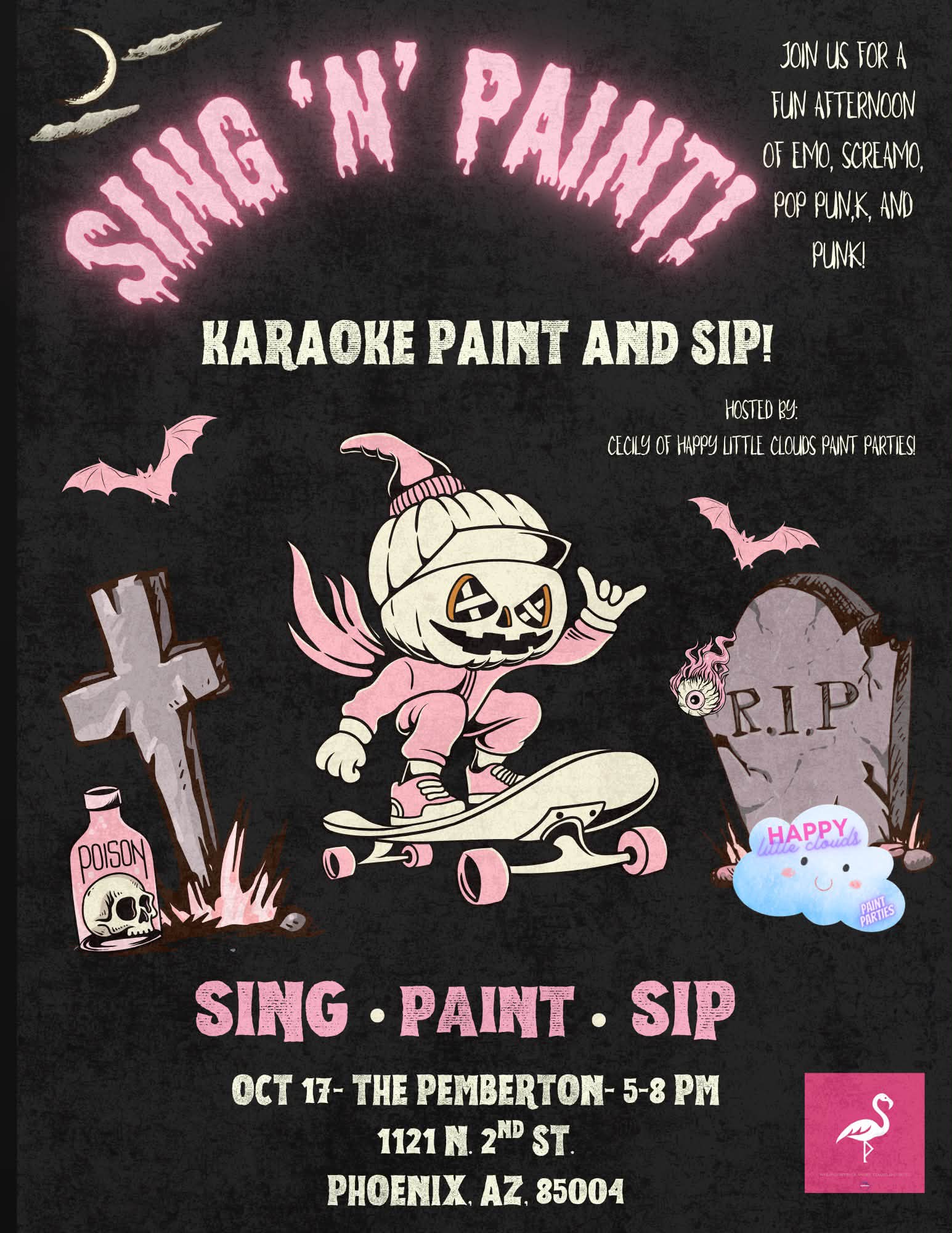 Emo vs Pop Punk Karaoke Paint and Sip in Phoenix, AZ