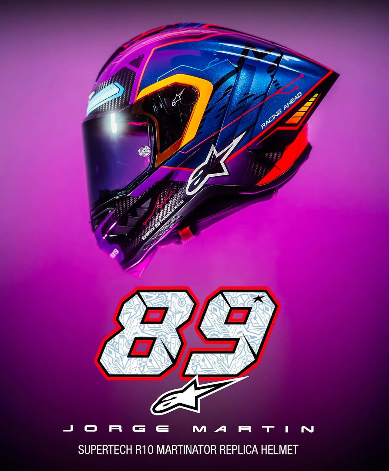 This Limited Edition @89jorgemartin Supertech R10 helmet embodies