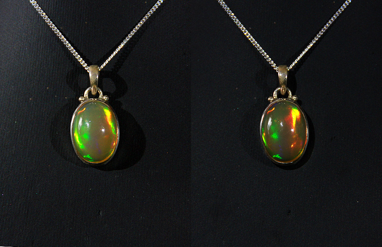 Opale D'Éthiopie Wello Taillée - 2.05 Carats, Couleur Multicolore, Cabochon - Neuf Sans Emballage