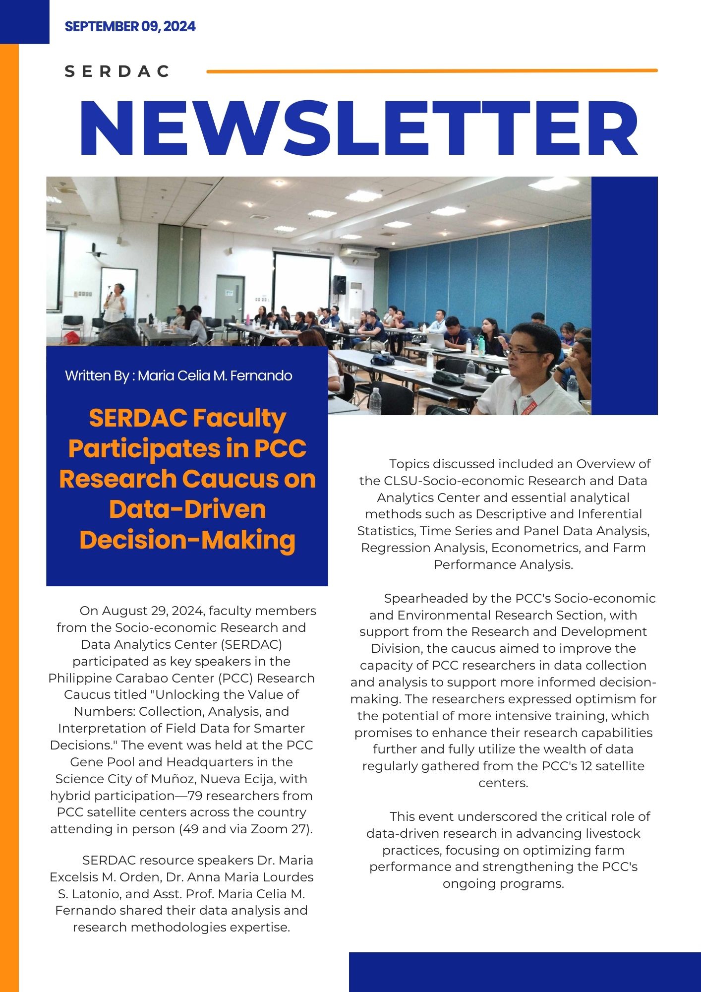 Socio-Economics Research and Data Analytics Center - Luzon